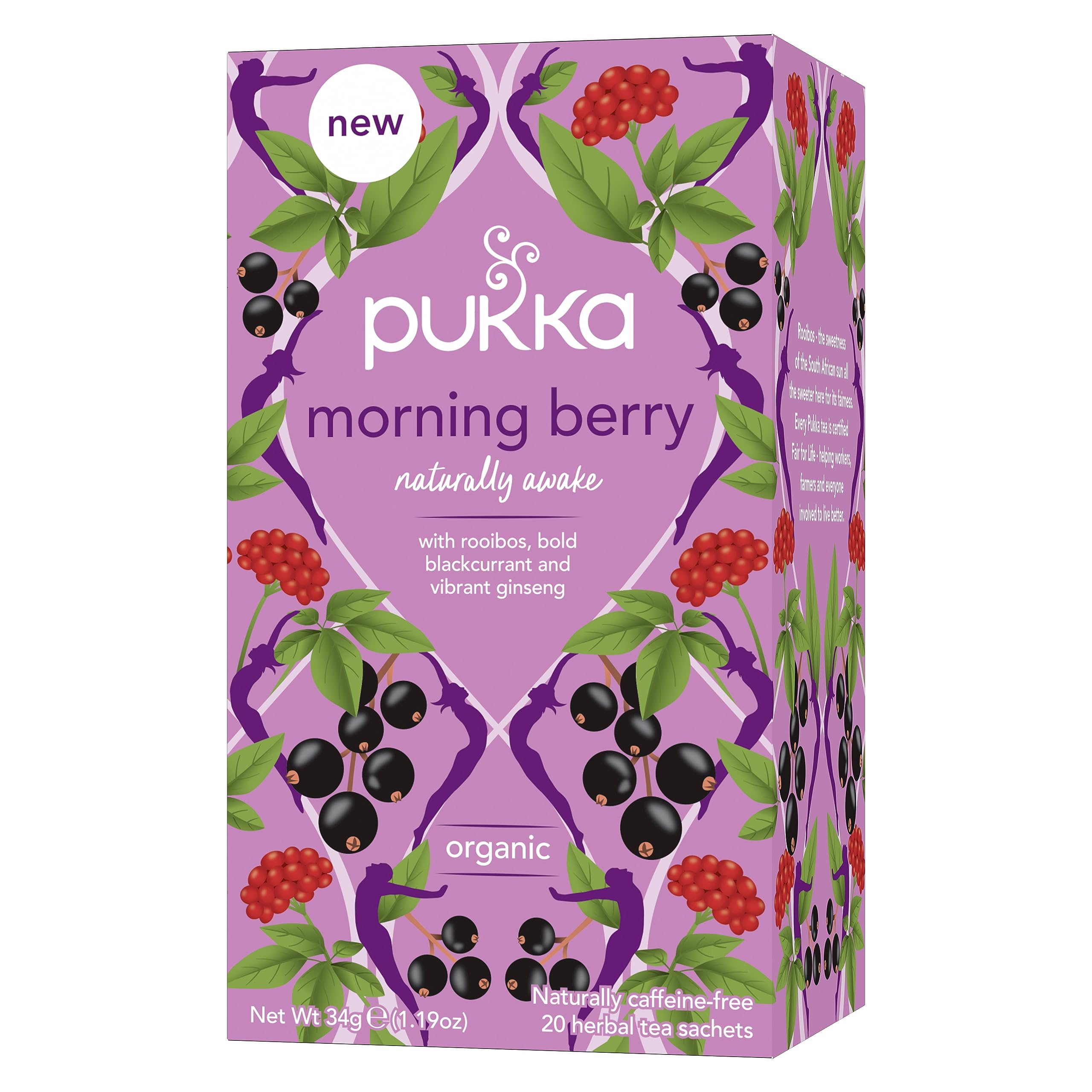 Morning Berry Organic Herbal Caffeine Free 20 Tea Bags 34g