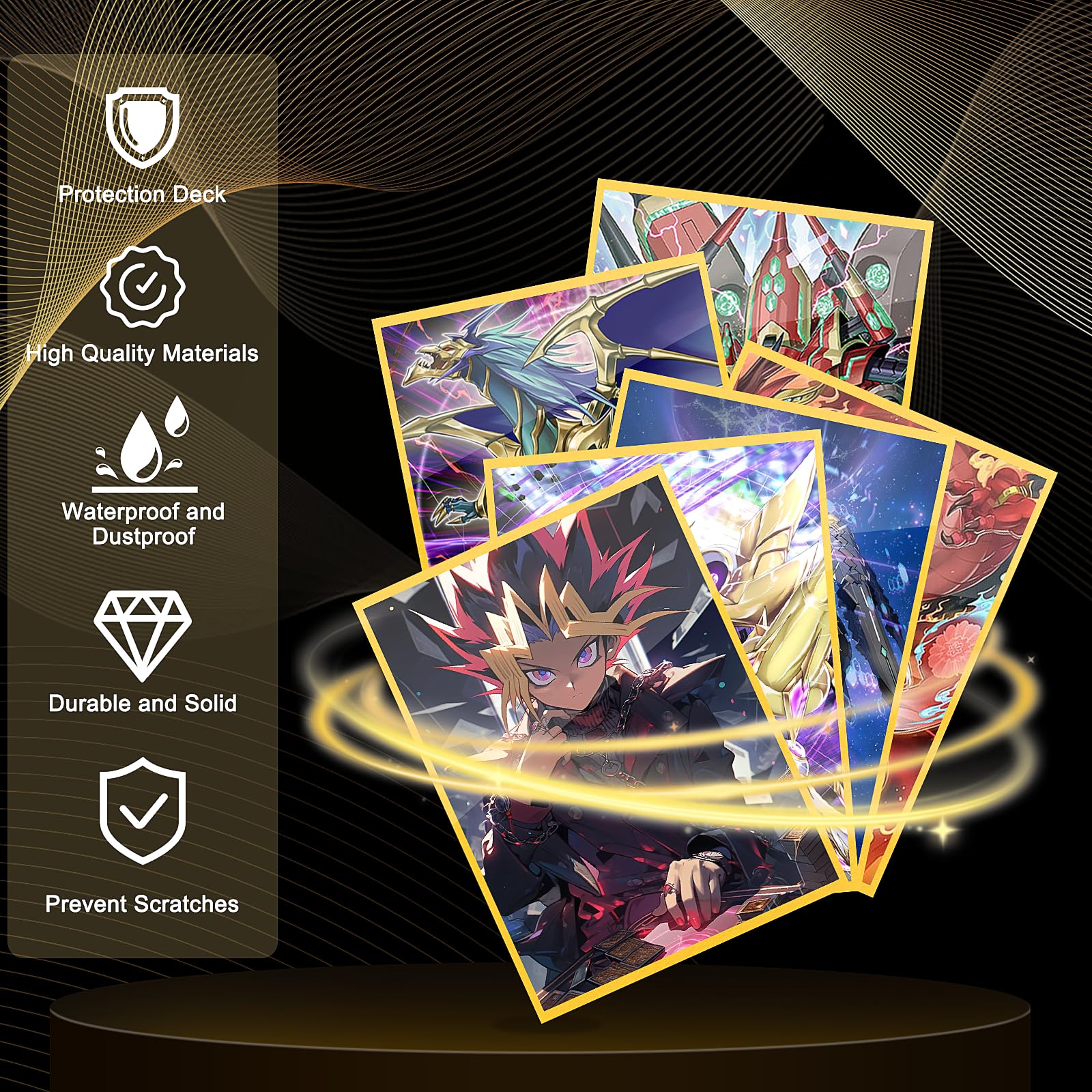 Homgaty 300 Pcs Standard Size Card Sleeves, Clear Deck Protectors Card Protector Sleeves for Magic The Gathering MTG Poke-mon - Image 3