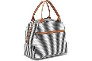 FlowFly Lunch Bag Tote, Small Size Lunch Organizer, Insulated Cooler Bag for Women