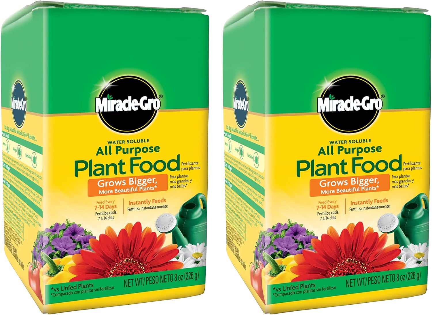 Miracle-Gro Alimento para Plantas Soluble 8 oz (Paquete de 2)