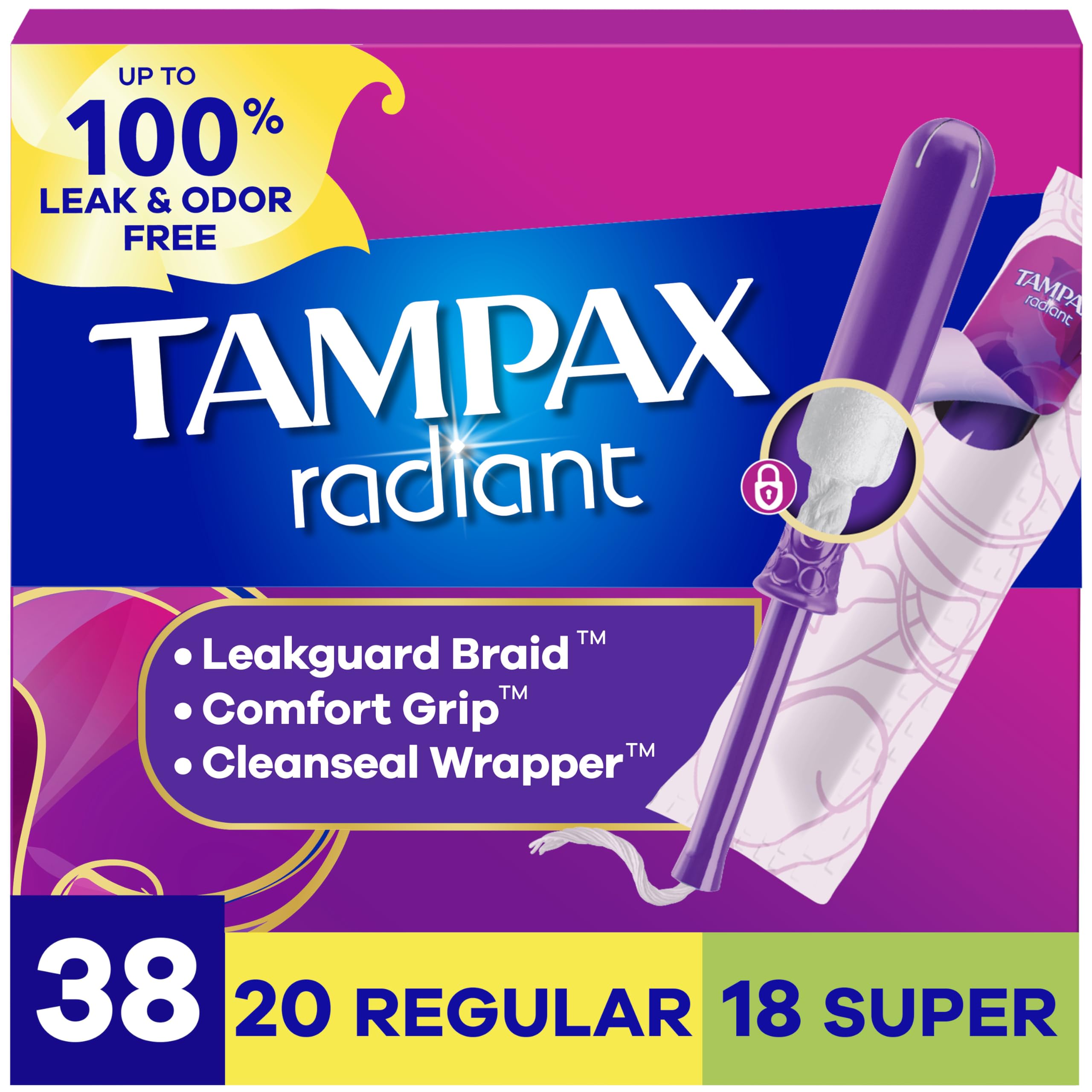 Tampax Radiant Tampons Multipack - feminine care | Mubboo