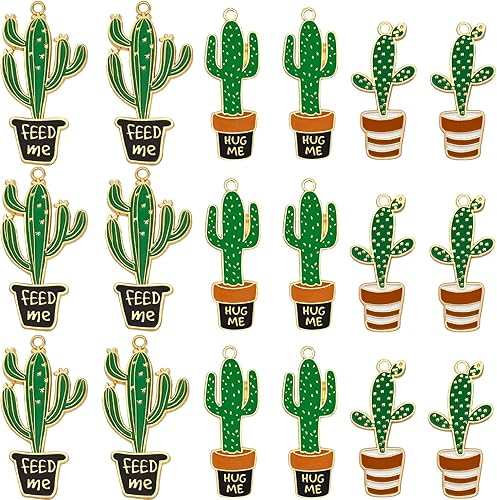 Anjulery 36 Pcs Enamel Cat Charms for Jewelry Making - Animal Charms for Earrings Keychain Necklaces Stitch Markers Bookmarks Bracelets Crafts 36Pcs