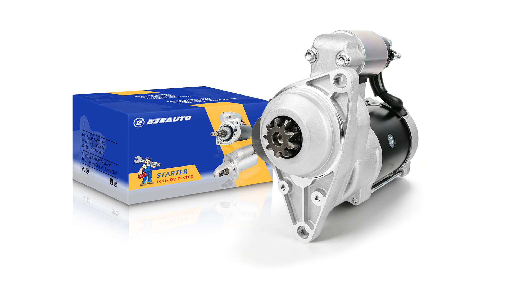 Image of Ezexpreze SHI0116 New Starter for 2001-2014 GMC Sierra Chevy Silverado 2500 3500 HD, 2003-2009 C5500 C4500 Topkick Kodiak, 2006-2016 Savana Express 2500 3500 4500, Diesel 6.6 Duramax V8 41044023