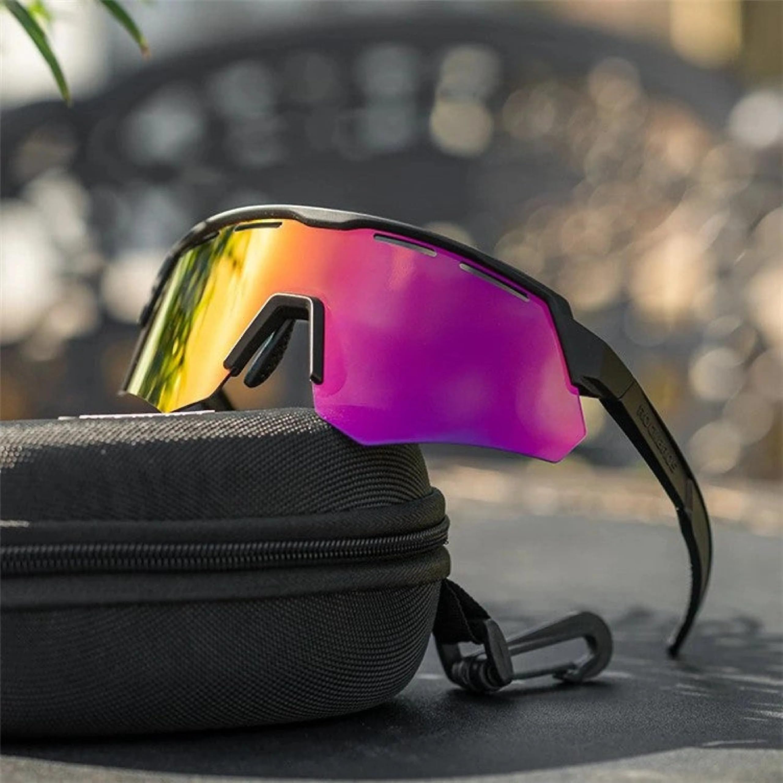 Sport-Sonnenbrille mit polarisierten Gläsern, ergonomische Passform, UV-Schutz für Radsport, Laufen & Outdoor
