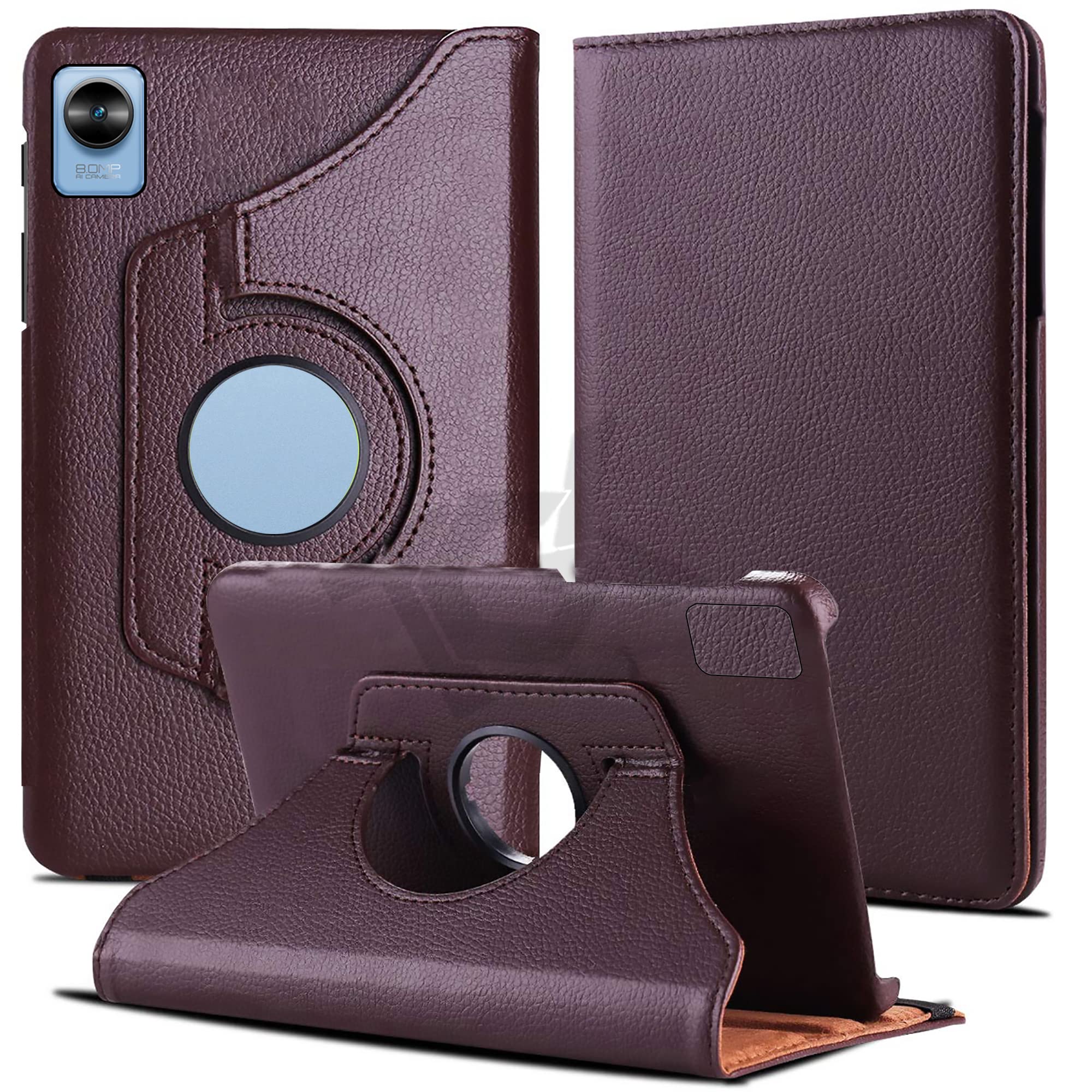 TGK Rotating Cover for Realme Pad Mini 8.7 Inch Tablet (Brown) 360 Degree Leather Case (B0B71H7QSX) Amazon Price History, Amazon Price Tracker