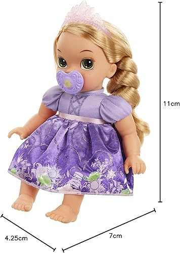 Miniatura 6 de Disney Princess Muñeca Rapunzel de lujo con chupete de bebé