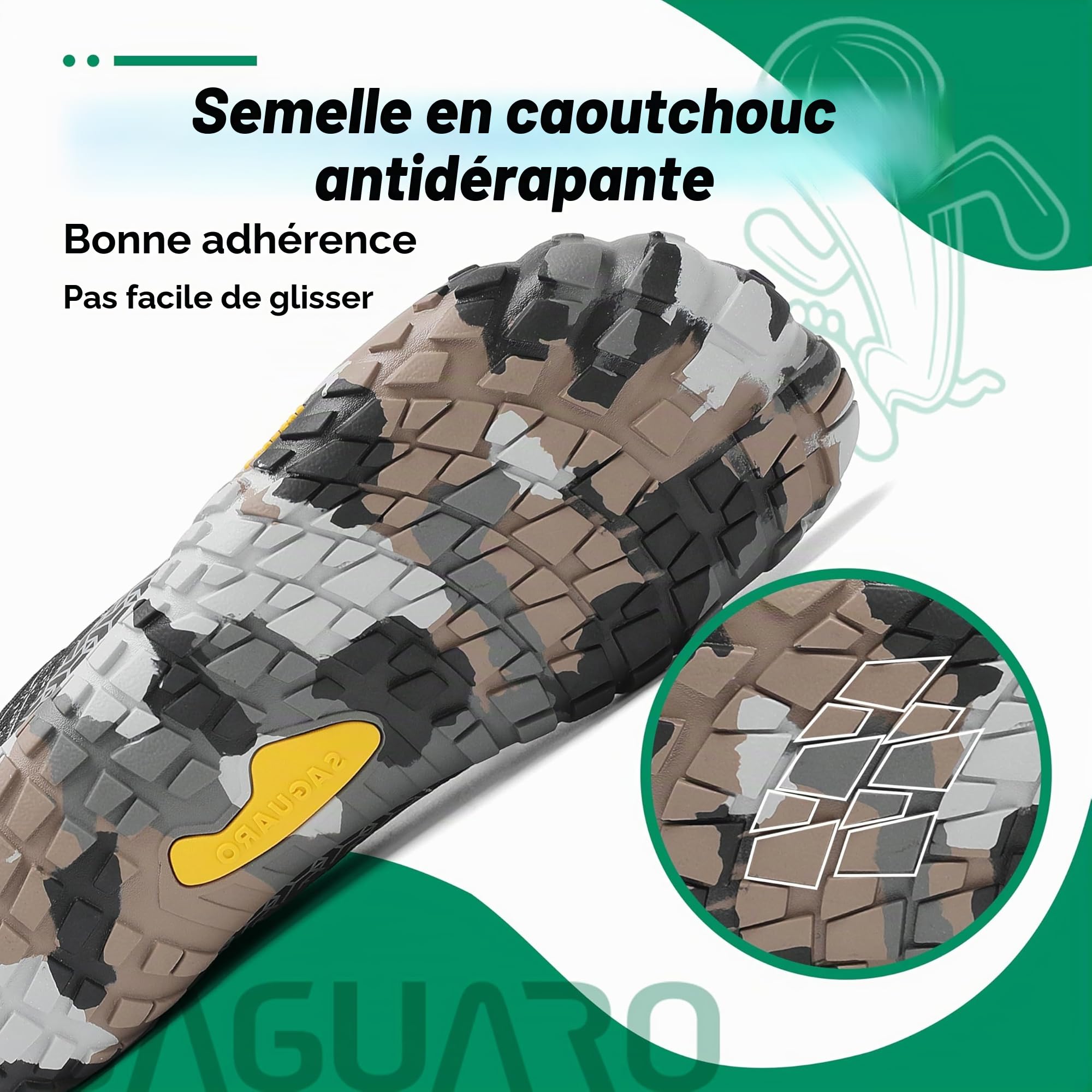 SAGUARO Chaussure Minimaliste Homme Femme Chaussure Plage de Marche Randonne Courses Trail Running Chaussures Barefoot Barefoot Chaussures Aquatiques, Noir d'encre, 42 EU
