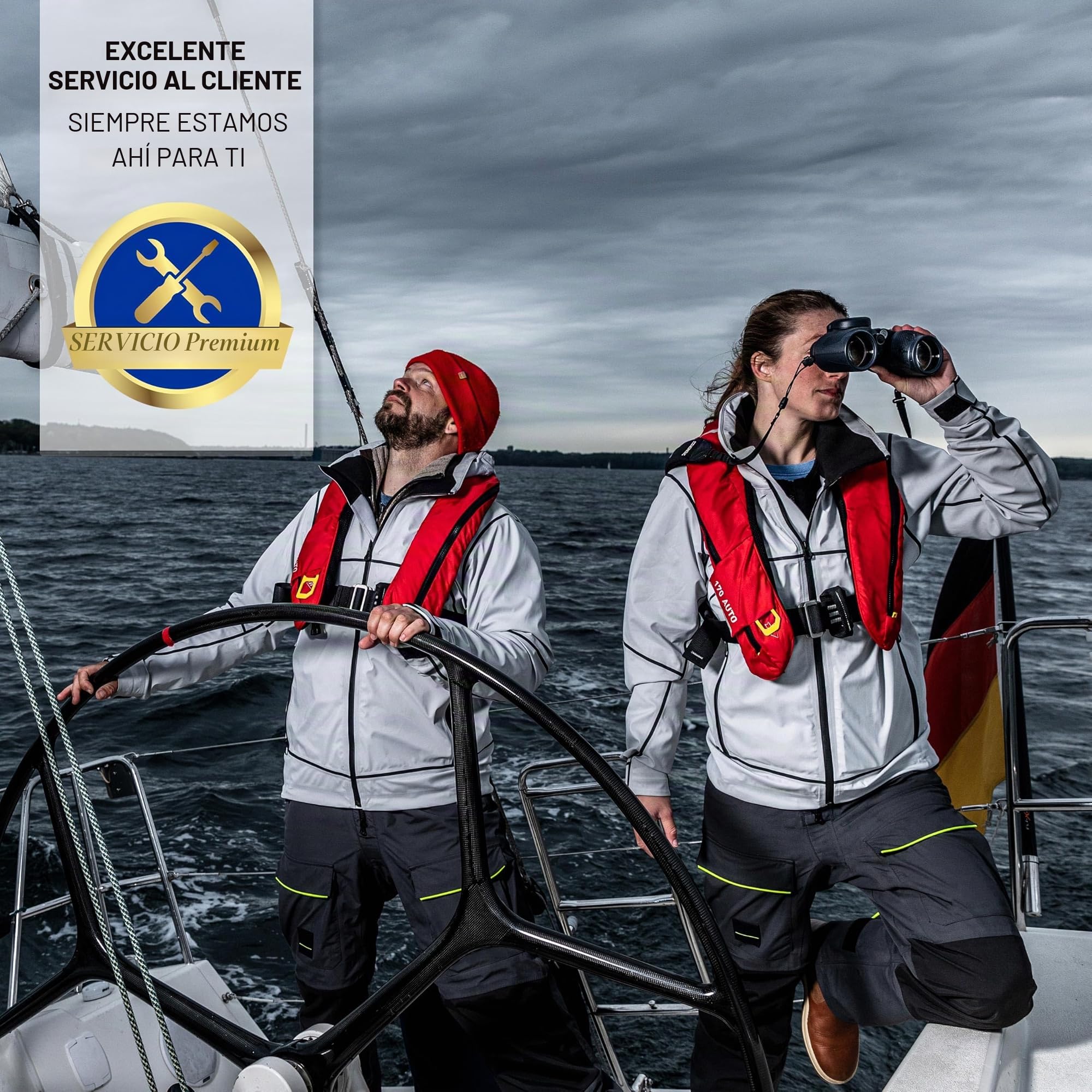 Steiner Prismáticos Marinos Navigator 7x50 - Óptica de Calidad Alemana, Alto Nivel de Detalle, Puente Abierto, 5m Impermeable, la Primera opción para los entusiastas de los Deportes acuáticos
