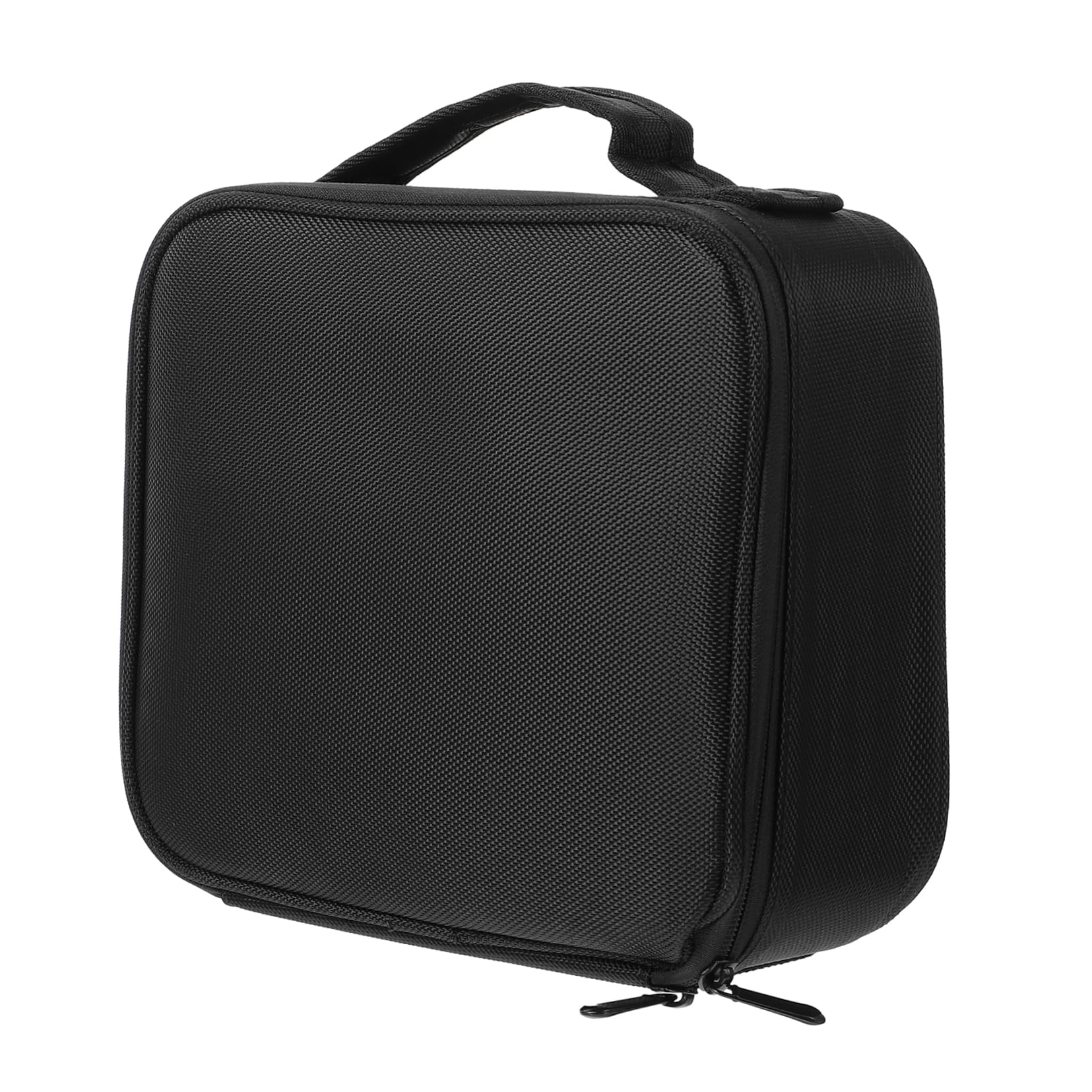 Borsa Cosmetici da Viaggio Multistrato Manico, Nailon Nero