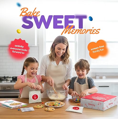 Miniatura 7 de BAKETIVITY Kit de actividades de bricolaje para hornear para niños, hornea deliciosas galletas Yum&m Jumbo - Lecciones de cocina esenciales para