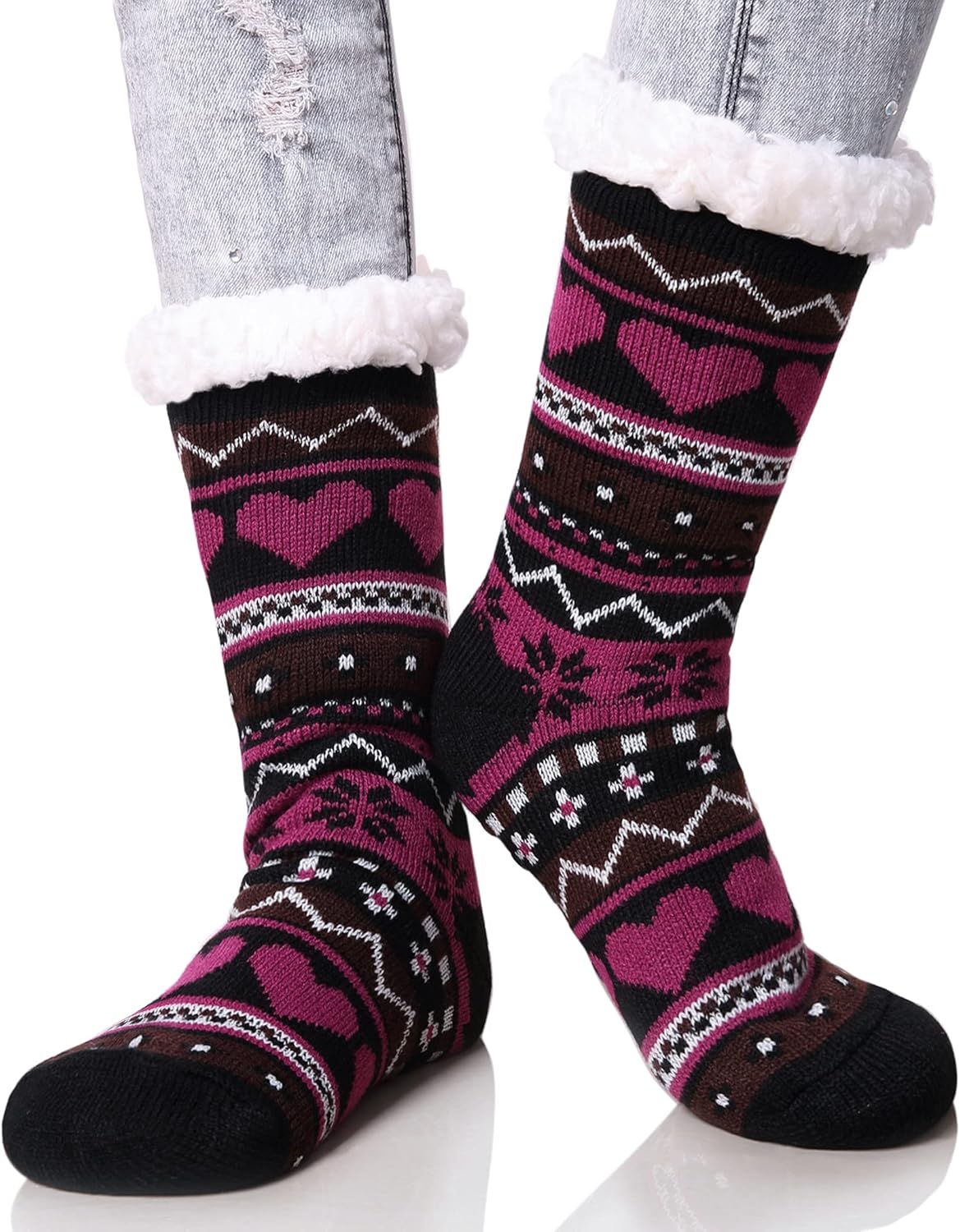 Women's Winter Fuzzy Slipper Socks Non Slip Soft Zambia Ubuy
