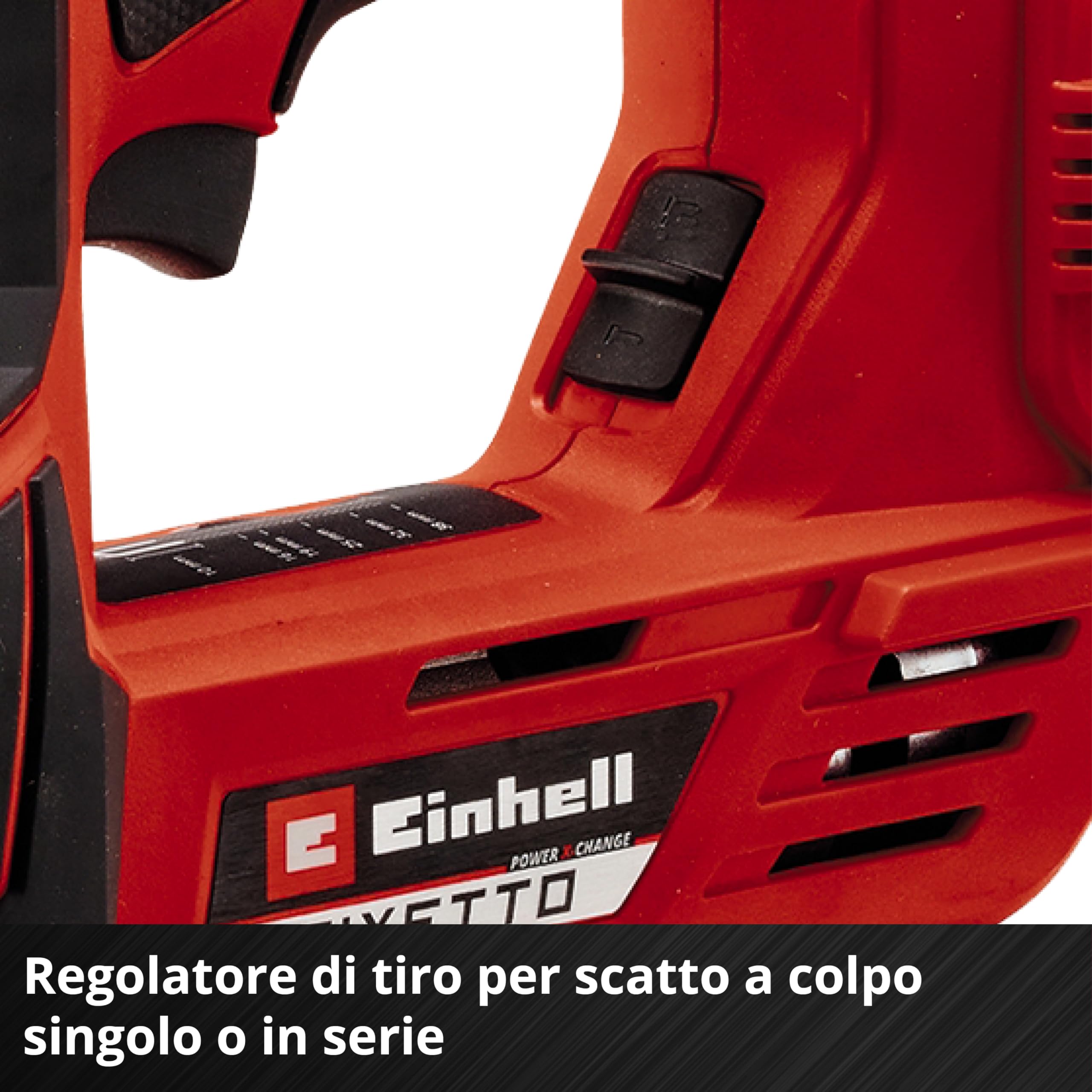 Graffatrice a batteria Einhell Professional FIXETTO 18/40 S Power X-Change (18 V, 60 spari/min, graffette lungh max 40 mm, regol. profondità, Colpo singolo/serie, incl. 500 graffette, senza batteria)