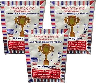 Agar Agar Powder- Thai Thailand Asian International Food 25g.x3packets.