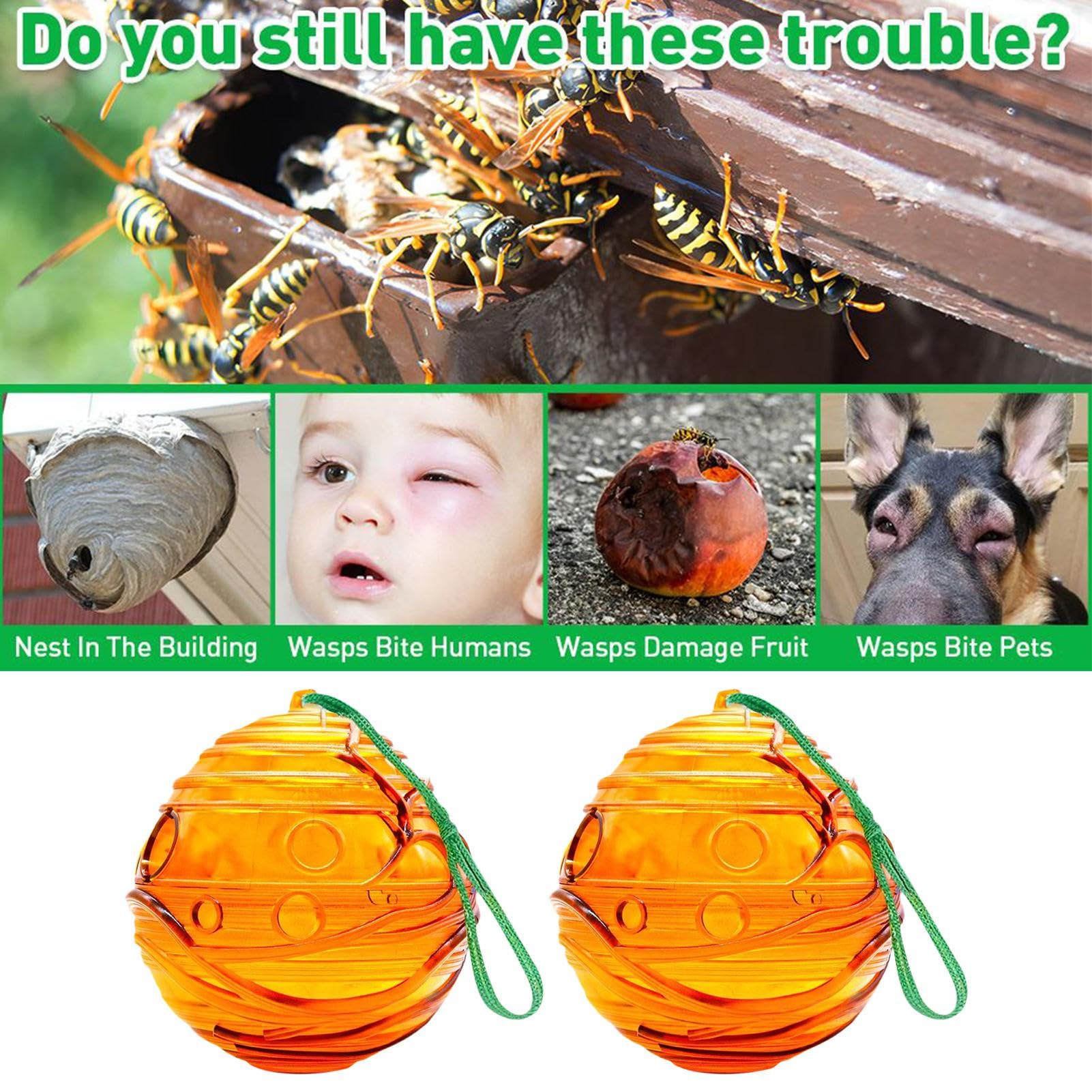 Amazon | スズメバチトラップ - 2個セット スズメバチとアブトラップ