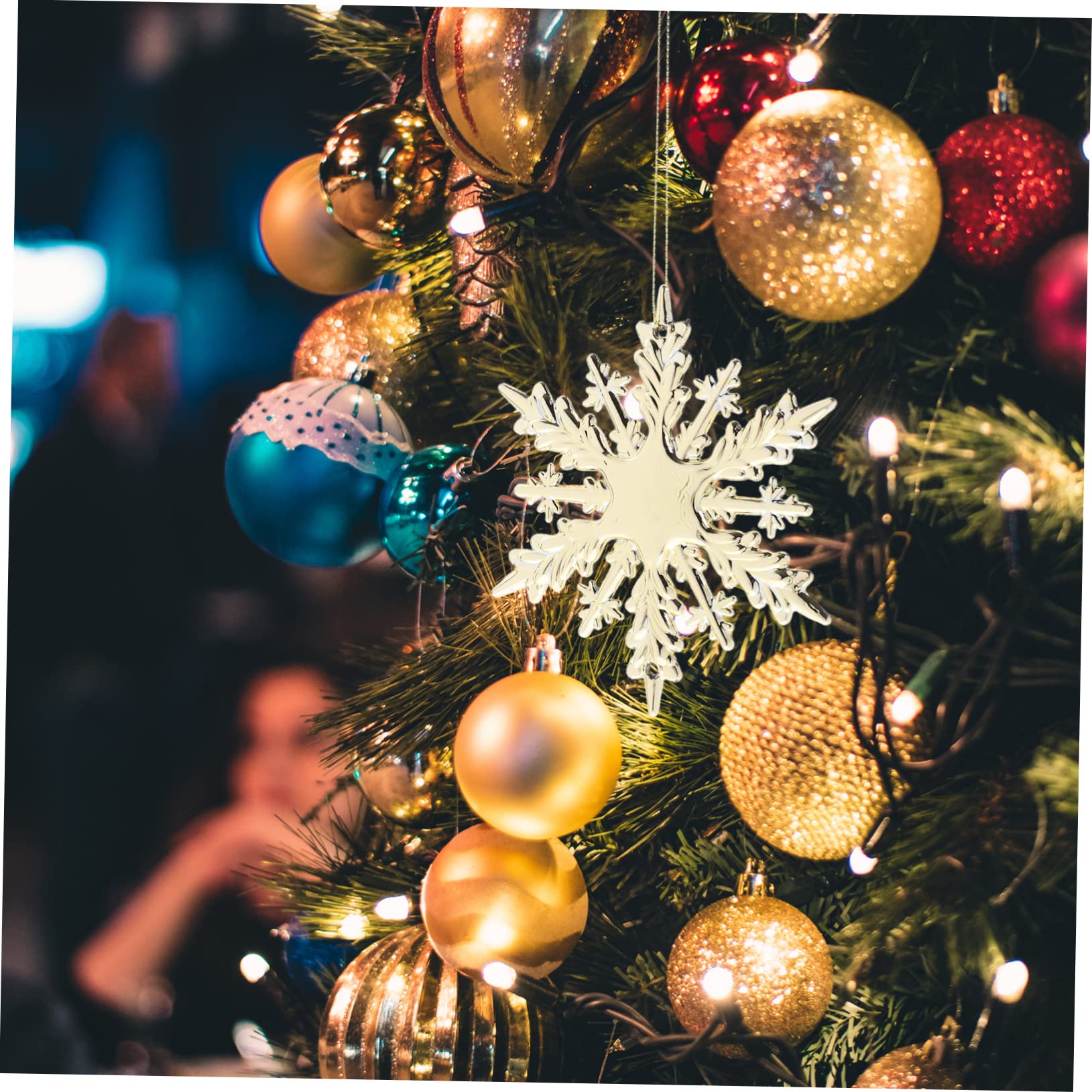Stück Weihnachts Schneeflocken Anhänger Weihnachtsbaum Anhänger Schneeflocken Weihnachtsbaumschmuck Weihnachtsdekoration Christbaumschmuck Fensterhänger