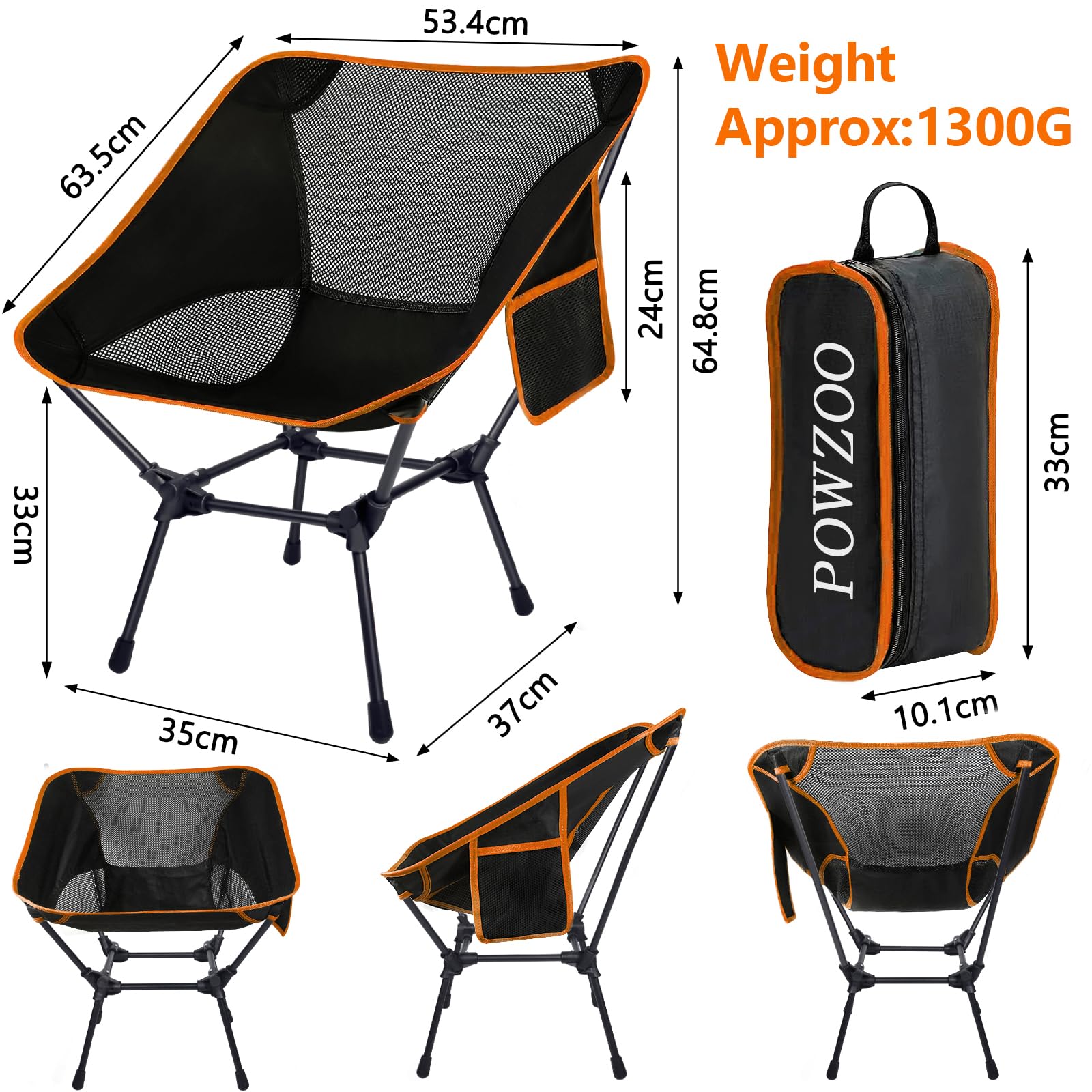 Sedia Pieghevole Ultra Compatta, Sedia da Campeggio Portatile 120kg con Borsa Trasporto, Sedia Giardino Spiaggia per Pesca, Escursionismo, Picnic, Esterni