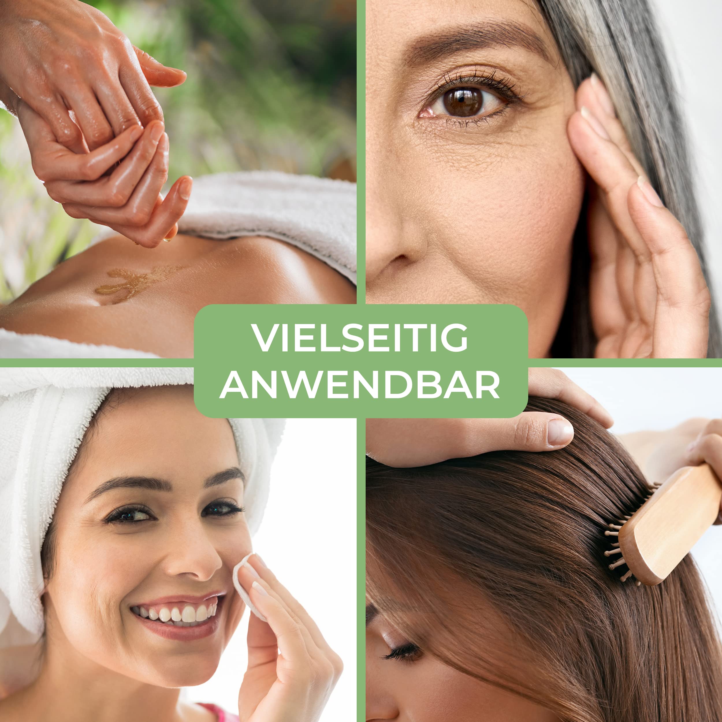 MASSAGE-EXPERT Bio Jojobaöl kaltgepresst – für Massage, Babymassage, Hautpflege und Haarpflege (1 Liter rePET-Flasche mit Spritzeinsatz)