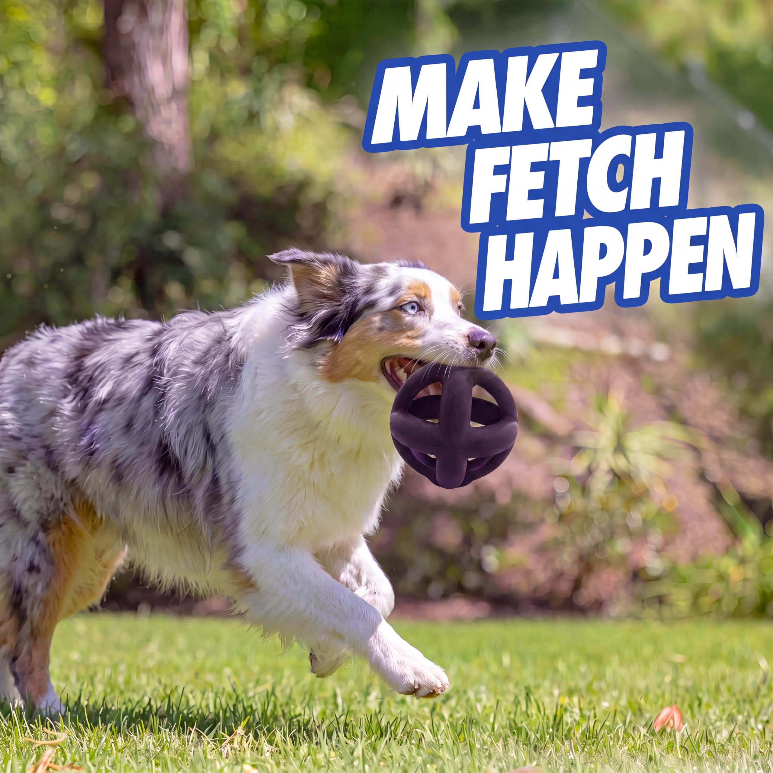 Balle en caoutchouc naturel à mâcher pour chien, jouet à mâcher robuste, pratiquement indestructible, durable, jouet pour animaux domestiques pour les races agressives