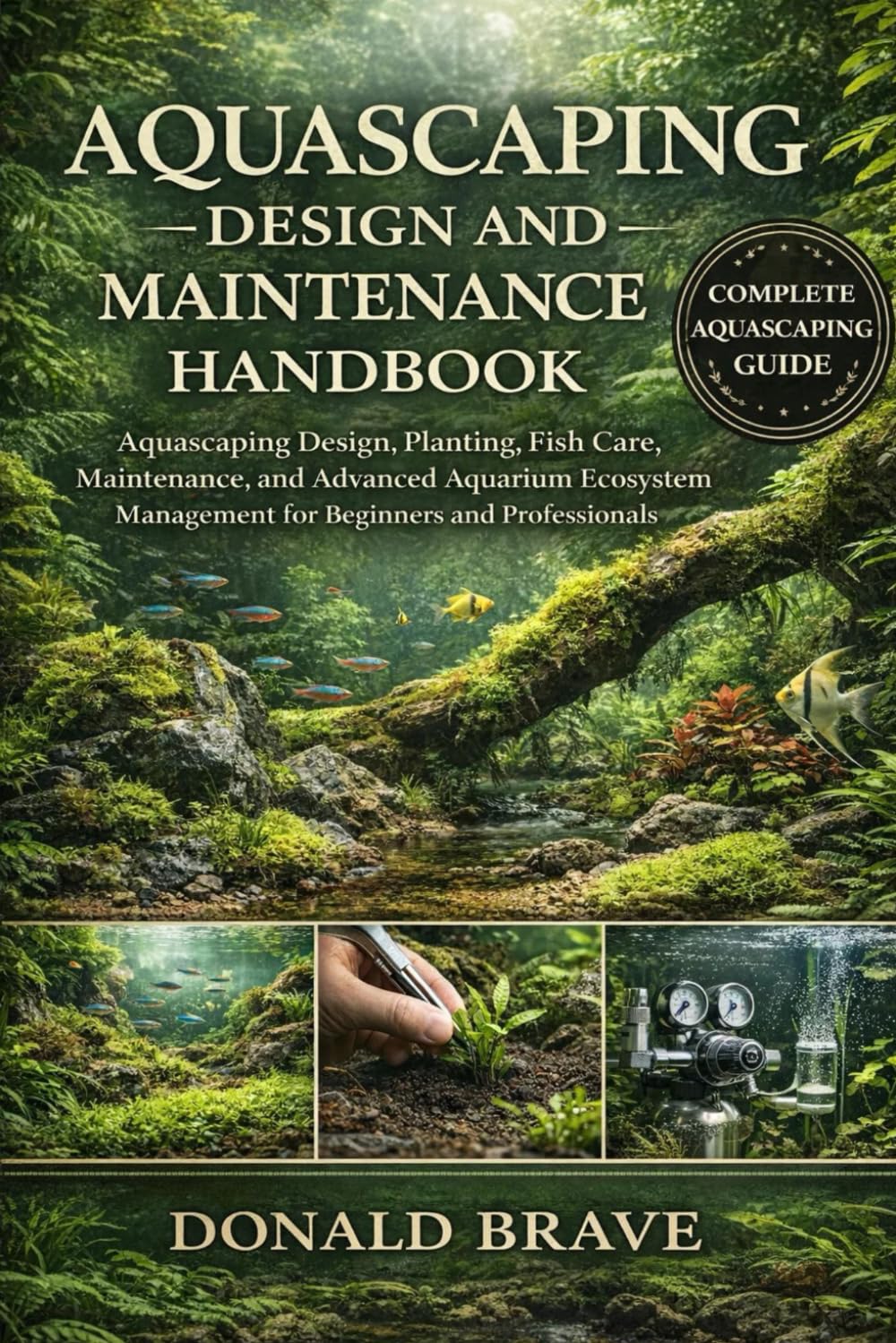 AQUASCAPING DESIGN AND MAINTENANCE HANDBOOK: Aquascaping Design, Planting, Fish Care, Maintenance, and Advanced Aquarium Ecosystem Management for Beginners and Professionals.