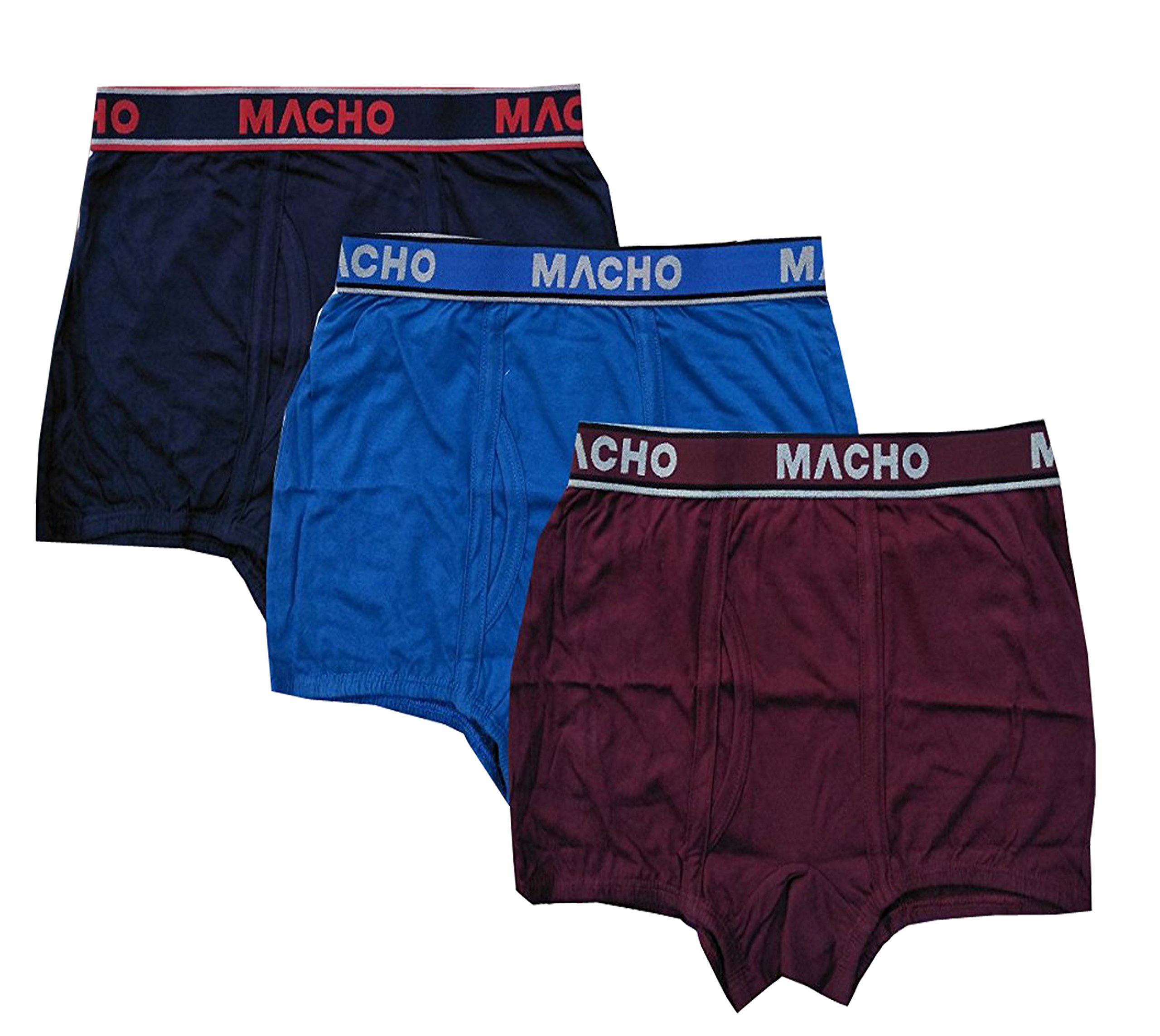 MACHOMen's Mini Plain Trunk Assorted Combo of 3
