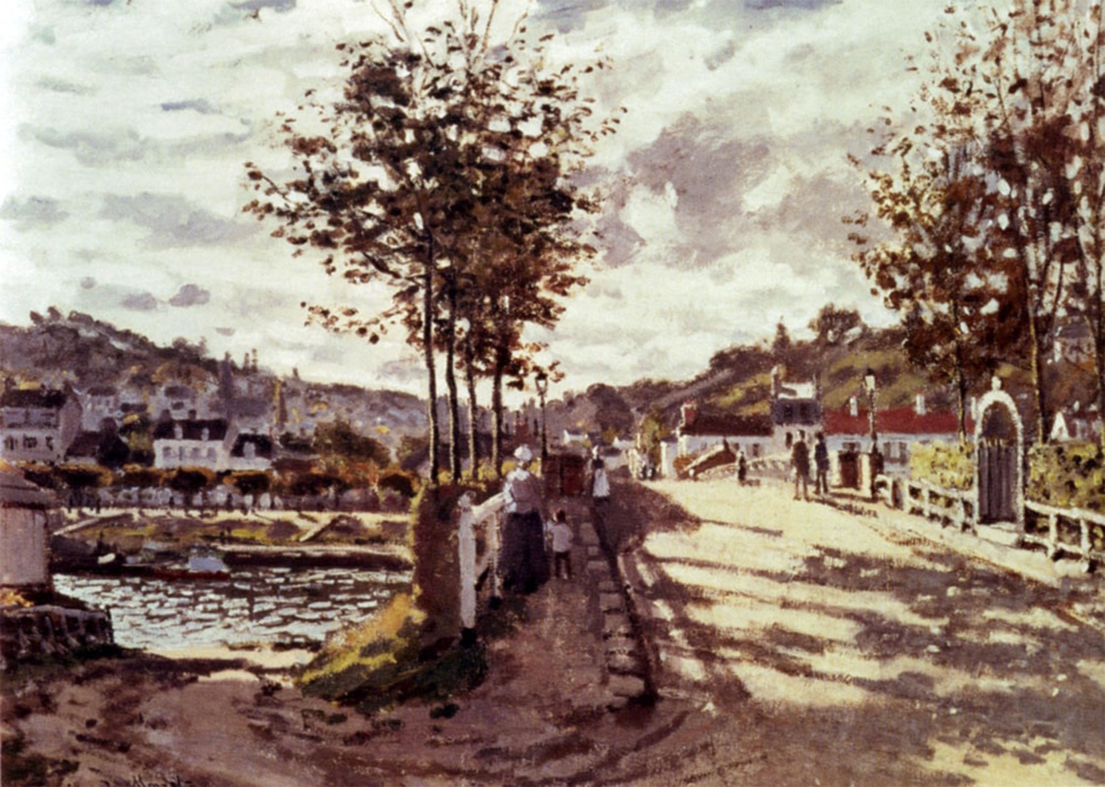 POSTERIIk Famous Animal Posters Vintage Picture The Seine At Bougival Claude Monet Modern Wall Decor for Home Decor 60x90cm