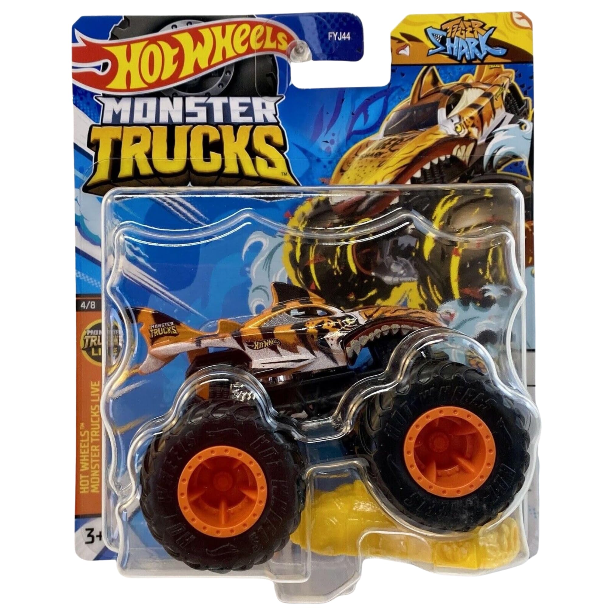 Hot Wheels Monster Trucks - (Tiger Shark HWC62), 2 cm x 3 cm x 1 cm