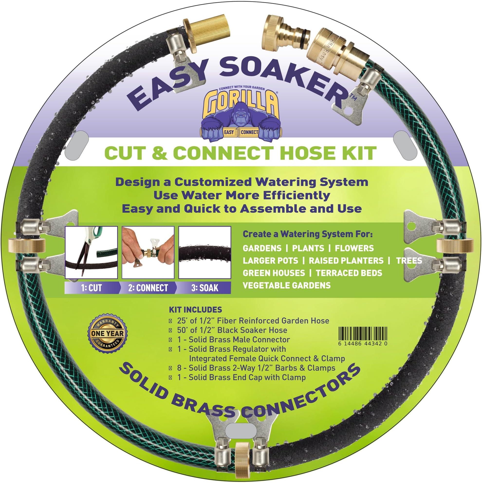 Gorilla Easy Connect Garden Hose Repair Kit With Integrated