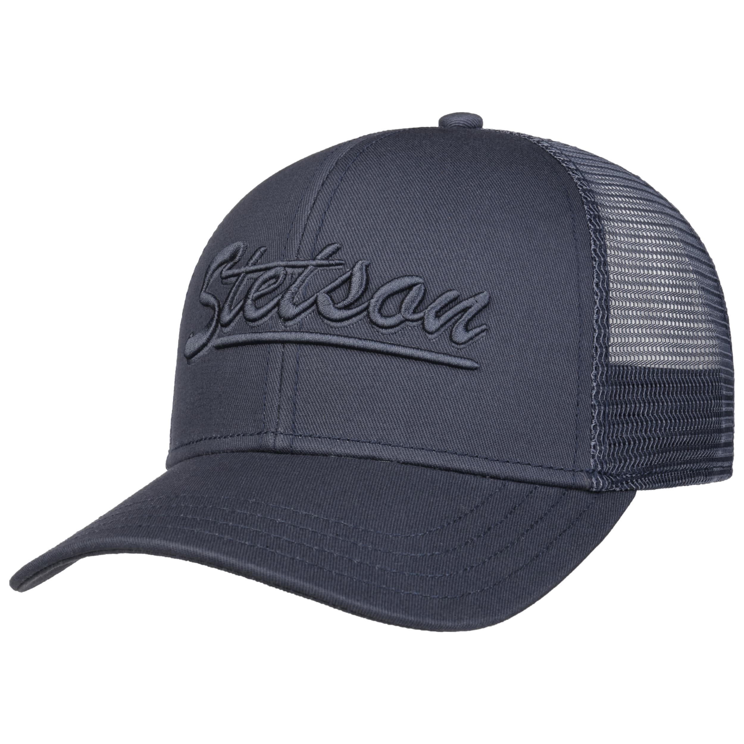 STETSON Monochrome Trucker Cap Snapback Mesh 100% Cotton Men Summer Winter