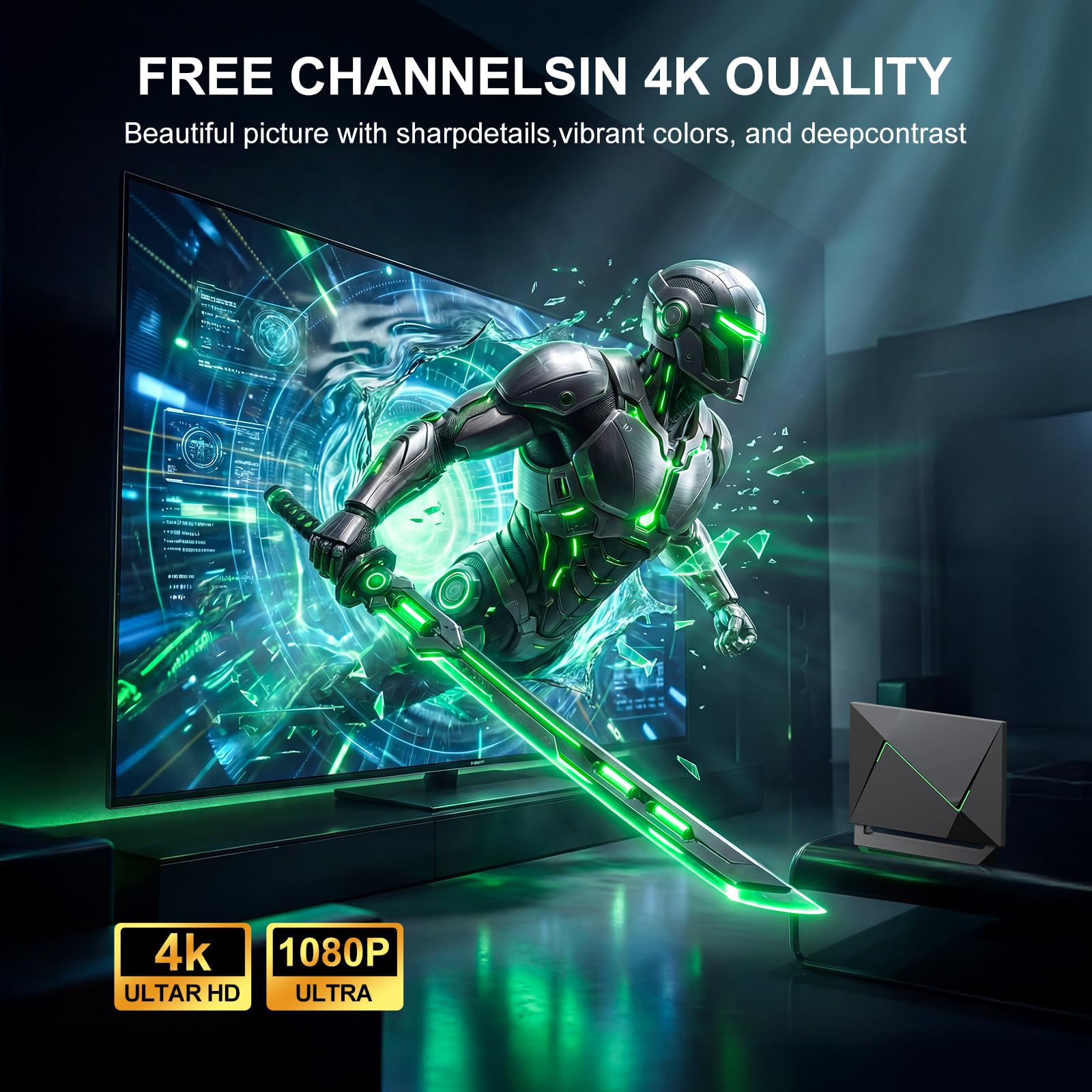 Antenne TV 2025 pour Smart TV intérieure pour chaînes locales Antenne numérique HD Réception longue portée avec amplificateur de signal Prend en charge 4K 1080p HD