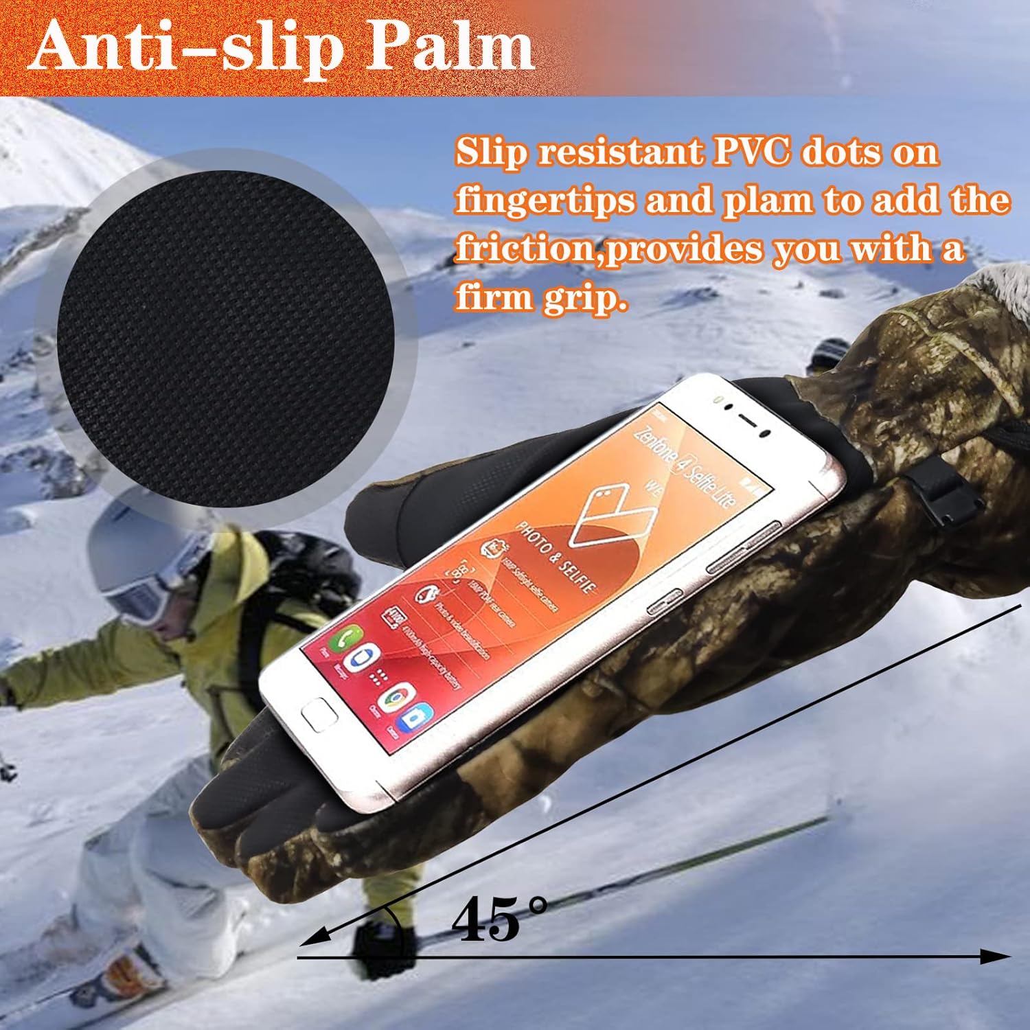 Camouflage Hunting Gloves Winter Waterproof Windproof Gloves Adjustable Pro Anti-Slip Camo Gear Full Finger Hunting Outdoors Accessories for Sports Camping Hiking Cycling Climbing Fishing : Sports & Outdoors