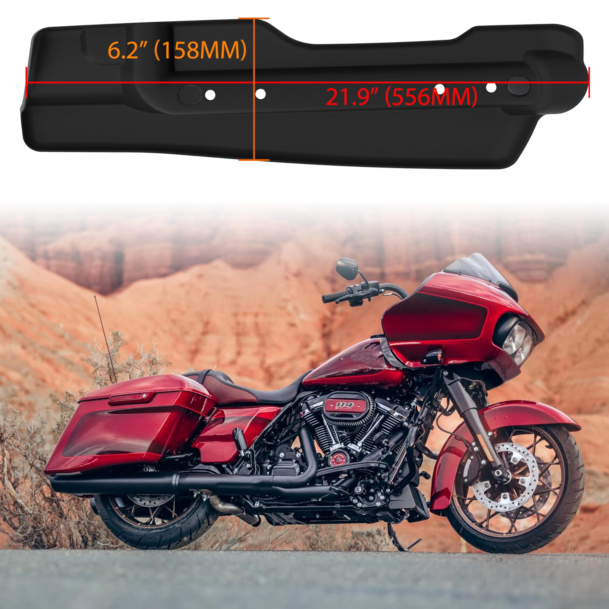 Fodera per borsa da sella per Harley Road Glide 14-23, tappetino laterale per bagagli in moquette Pad laterale per box laterale cuscinetto di protezione per borse laterali per Harley Road