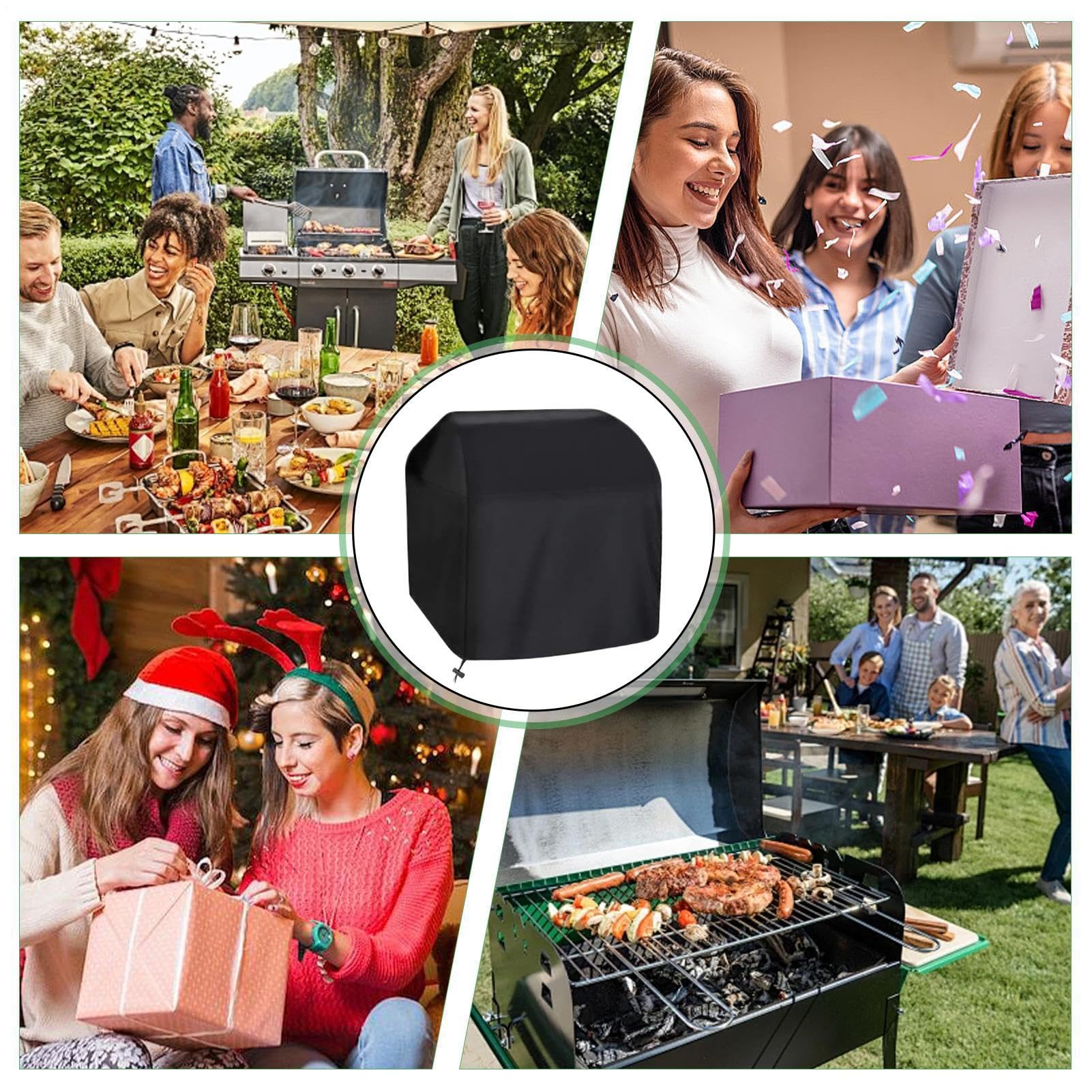 na - Wiatroszczelny i wodoodporny - Osłona na palnik do - Akcesoria anty-UV patio trawnik gotowanie grill barbecue
