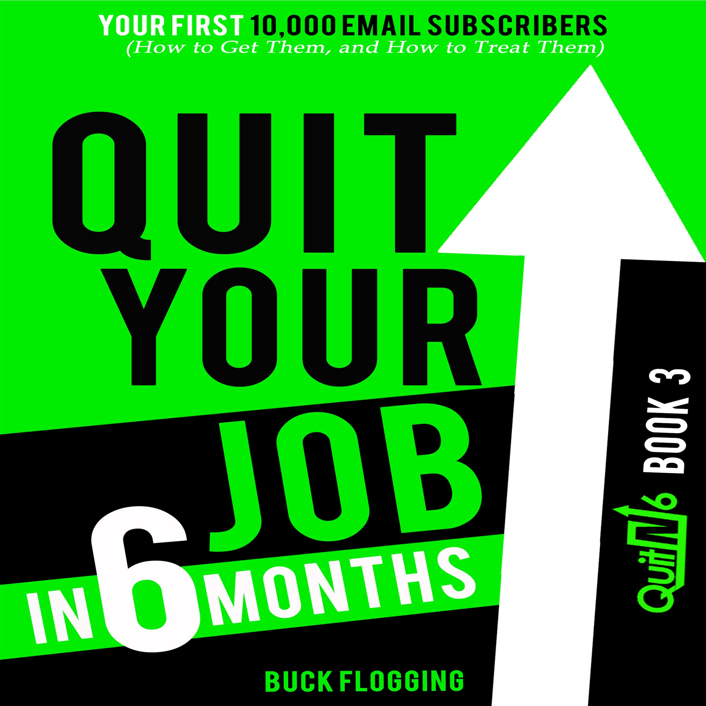 Cover art for Quit Your Job in 6 Months: Book 3: Your First 10,000 Email Subscribers (How to Get Them, and How to Treat Them)