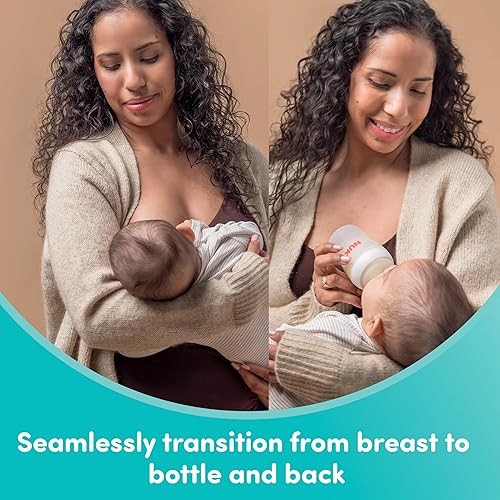 Miniatura 5 de NUK Perfect Match - Pezón de silicona suave de flujo rápido con ventilación anticólico, paquete de 2, sin BPA