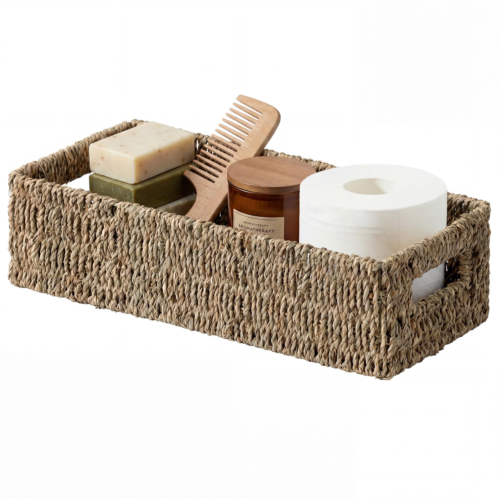 View 1 of [DAMAGED] StorageWorks Seagrass Toilet Basket