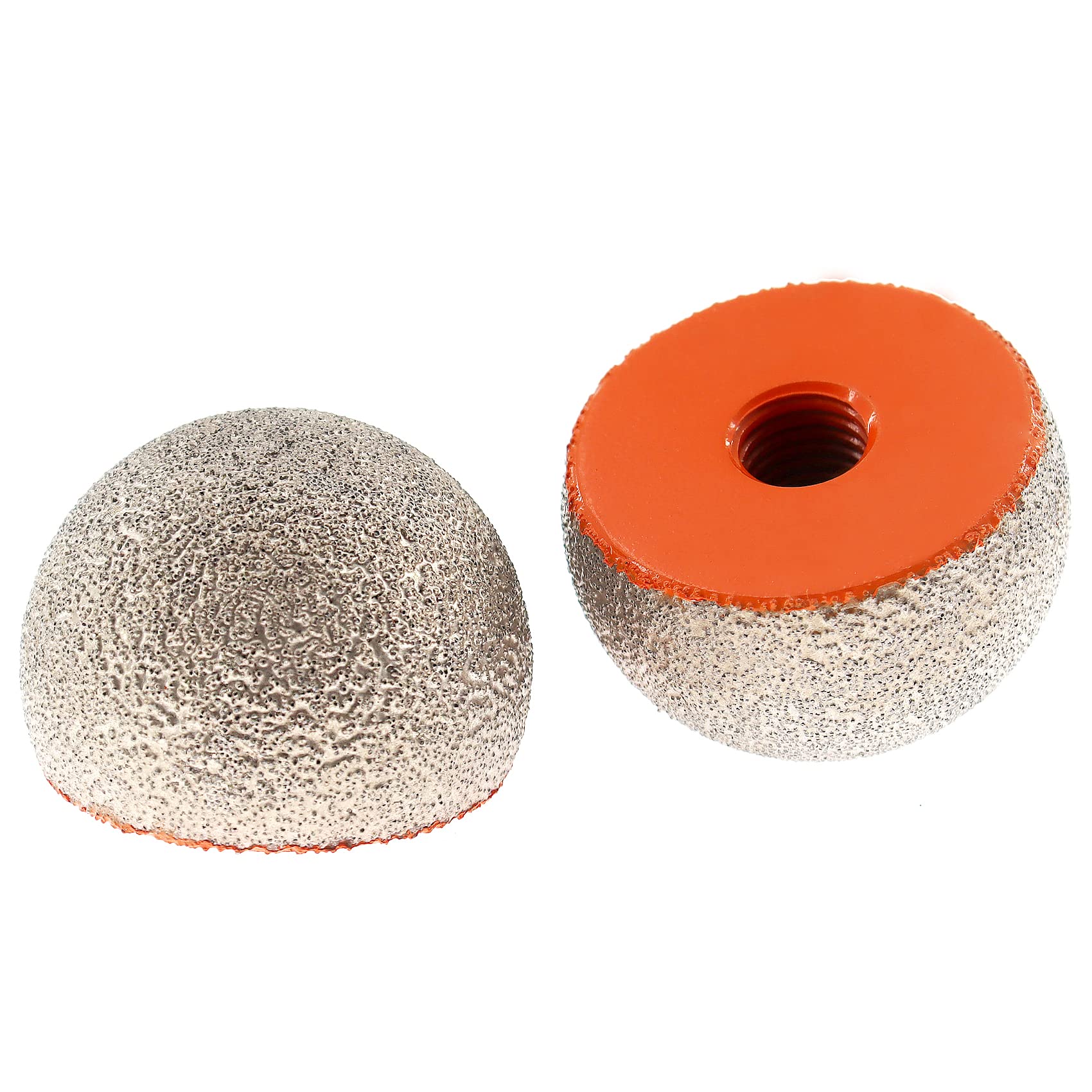 Spherical Diamond Grinding Bit - BRSCHNITT Diamond Grinding Trimming Wheel M14thread for Stone Flowerpots,Cobblestone,Granite,Marble Rock Planters Diamond Milling Carving Cutter(2pcs-50mm)