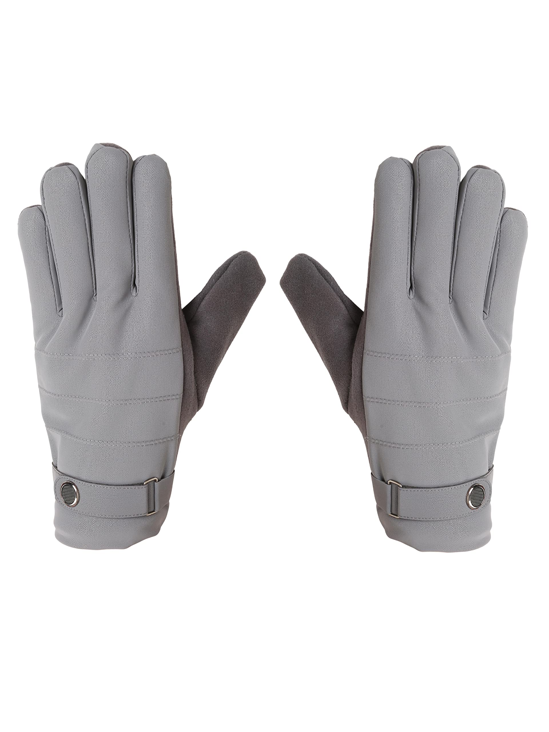FabSeasons Solid warm Winter Gloves For Men & Women, with thermal fleece lining inside for cold weather, Touchscreen enabled also ensures a Smooth Driving/Riding Experience