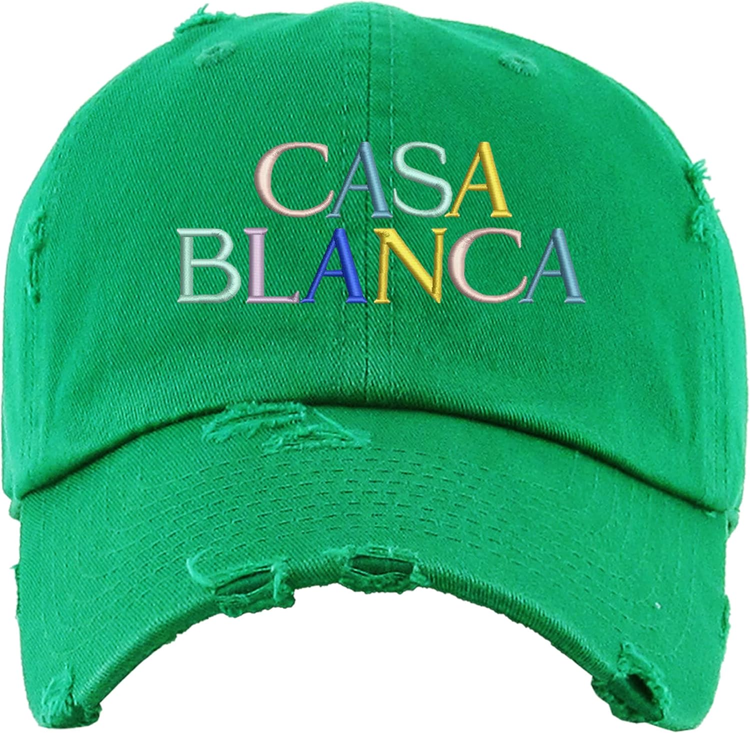 Casablanca Embroidered Vintage Adjustable Dad Hat