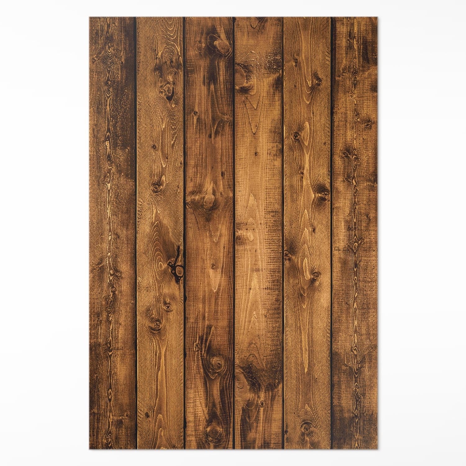 Tapis cuisine vinyle 150x225 cm lavable motif bois rétro pour salon