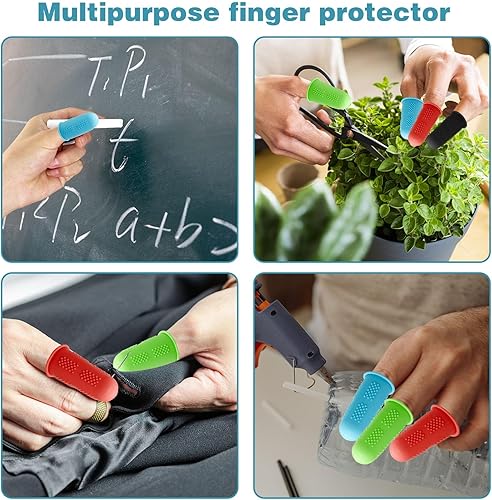 Miniatura 6 de 24 protectores de goma para dedos, protectores de dedos de silicona, almohadillas de pegamento caliente, protectores de dedos de goma para dedos,