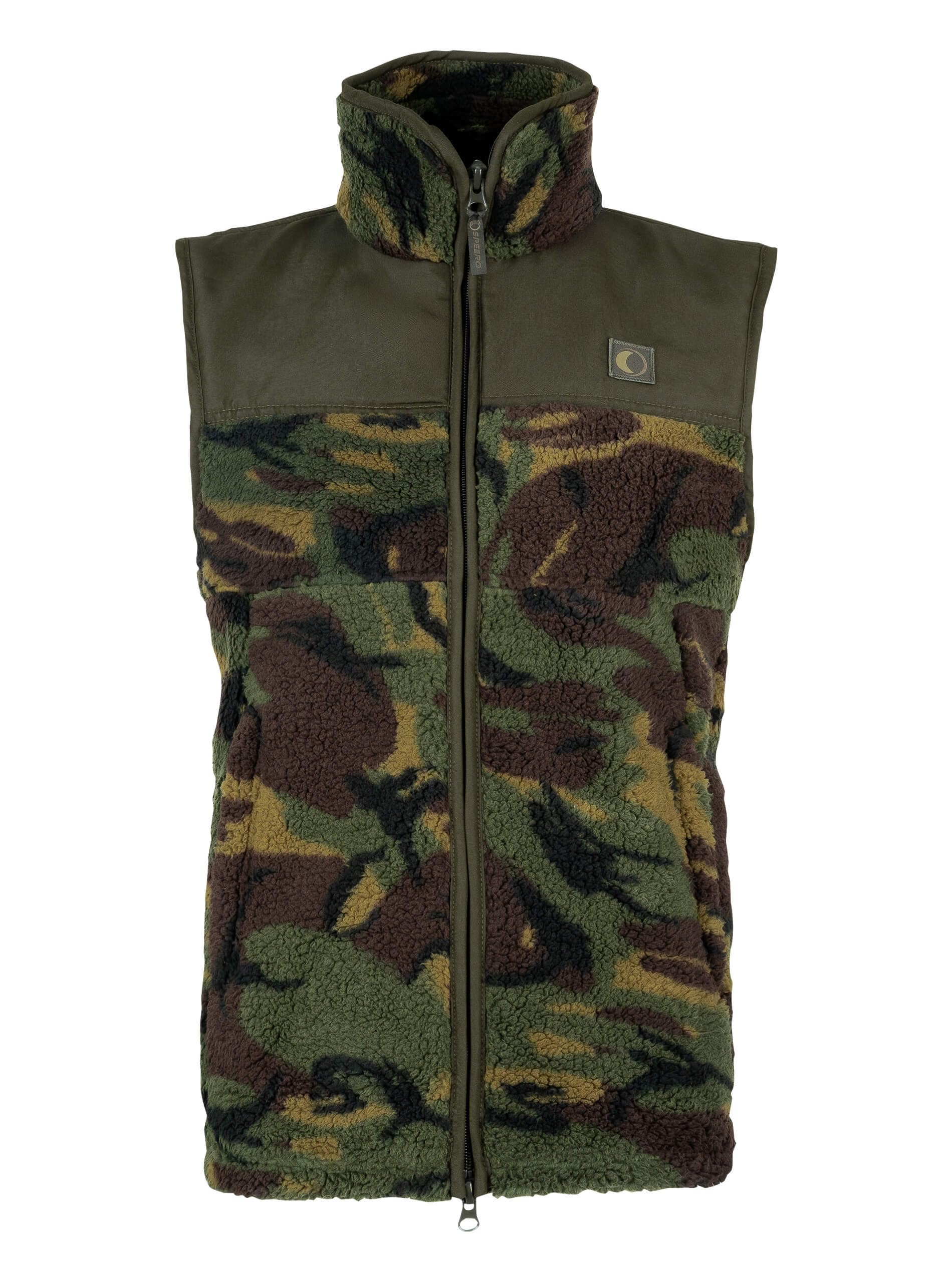 Speero Men's Dpm Sherpa Fleece Gilet For – Deep Pile 300G Warm Sleeveless Bodywarmers With Adjustable Waist, Reinforced Shoulder Patches, Zipped Pockets For Outdoor, Casual Wear – Xxxl