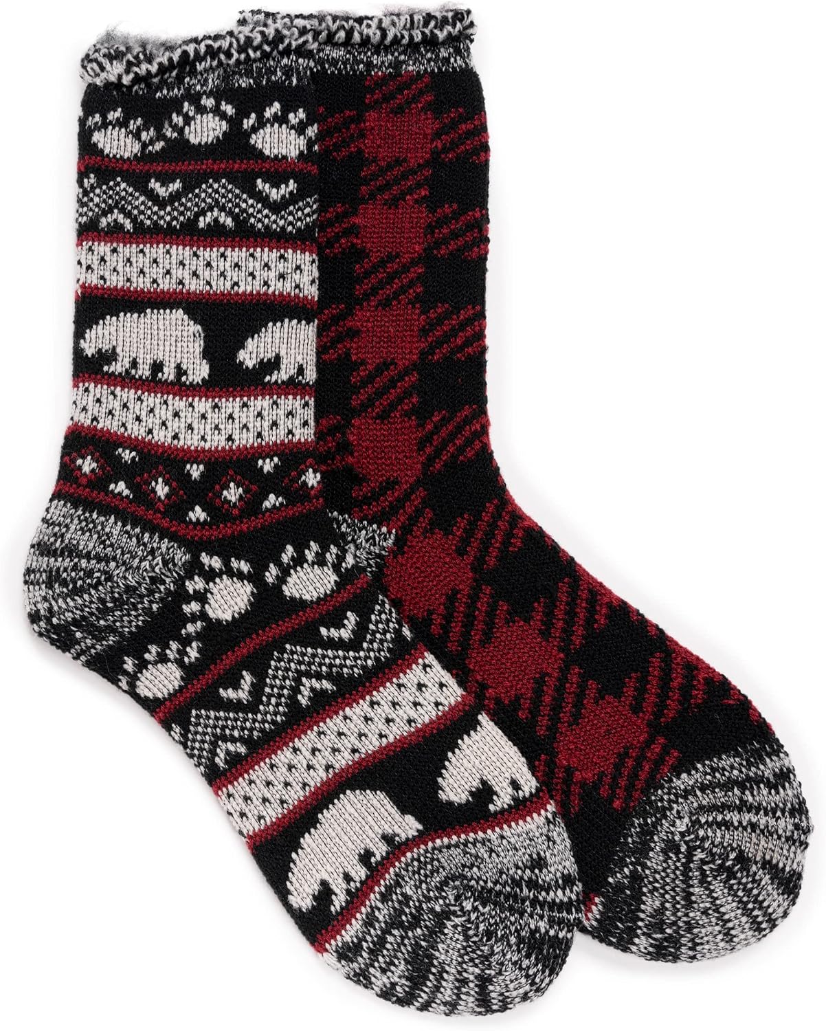 MUK LUKS Kid's 2 Pair Pack Heat Retainer Socks