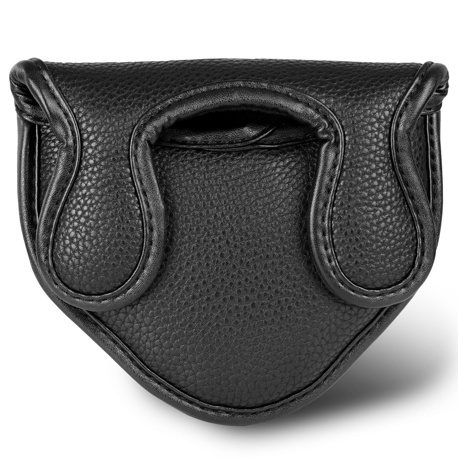 Big Teeth Golf Mallet Putter Headcover Magnetic Fits for Odyssey 2-Ball Series Club PU Leather