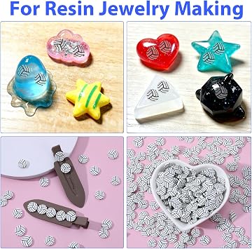 50g Mini Volleyball Polymer Clay Slices, Sports Polymer Clay Cutters, Tiny Clays Volleyball Pieces, Sports Sprinkles Ball for Jewelry Making, Nail Art, DIY Craft, Earrings, Sporty Decor,