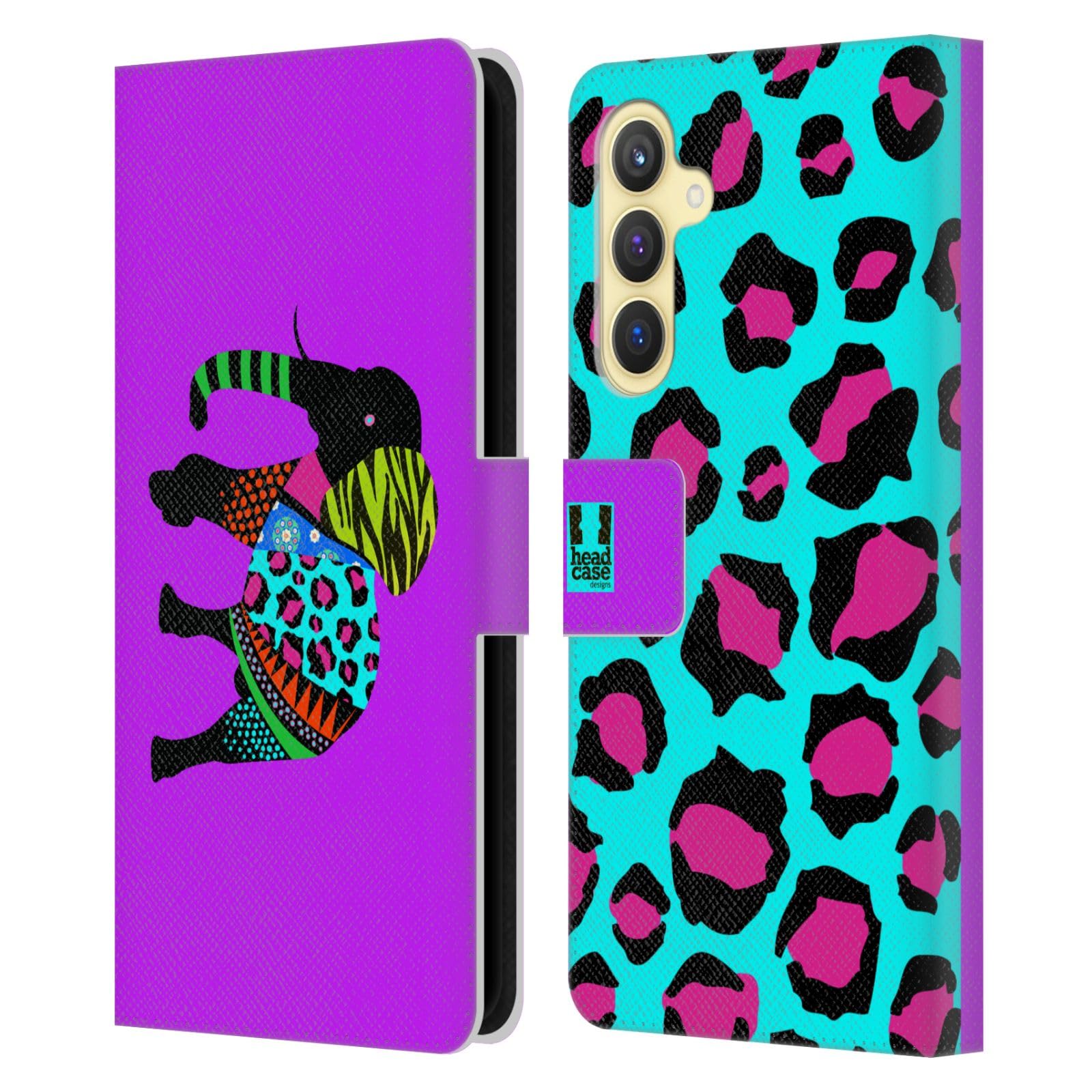 Funda Samsung S23 FE 5G tipo libro de cuero Head Case Designs con tarjetero y tapa 7