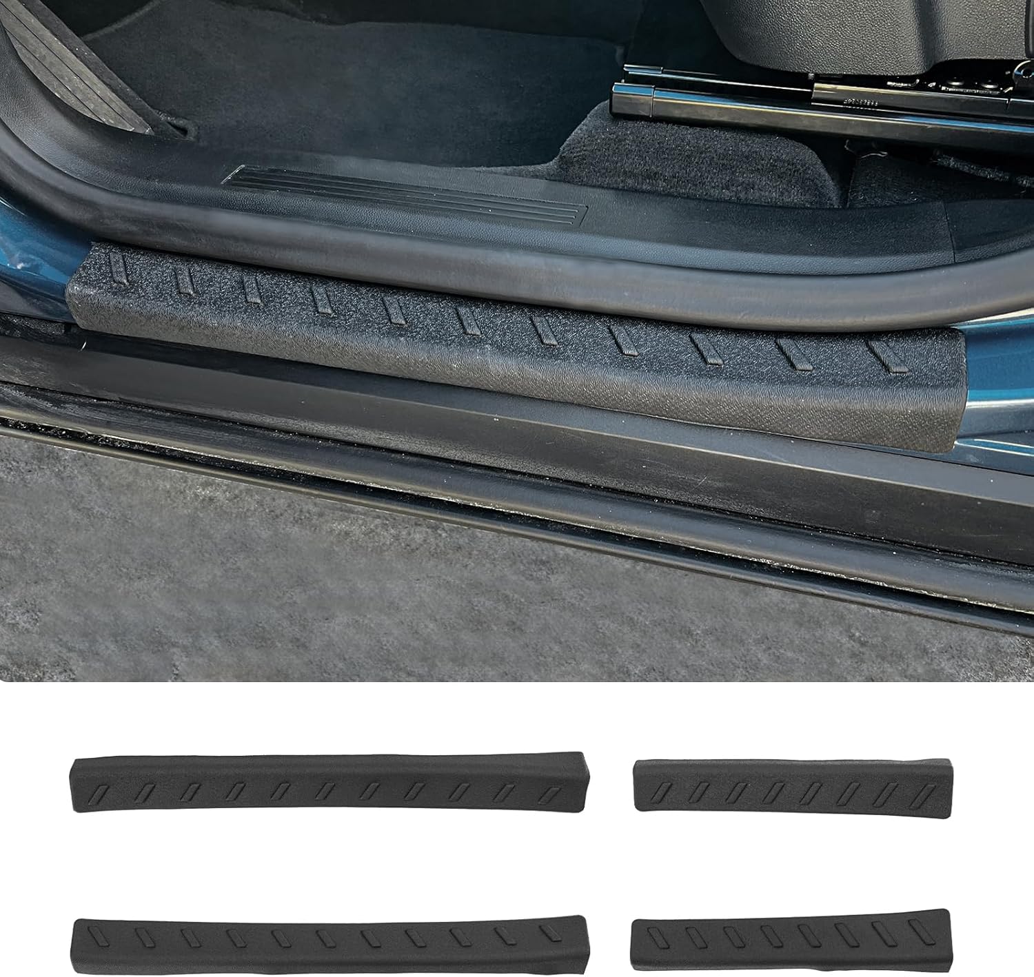 Door Sill Protector Compatible with 2025 Chevy Equinox (Not for EV) Side Step Protector Side Edge Step Guard Car Door Dust Shield Cover for 2025 GMC Terrain Exterior Accessories