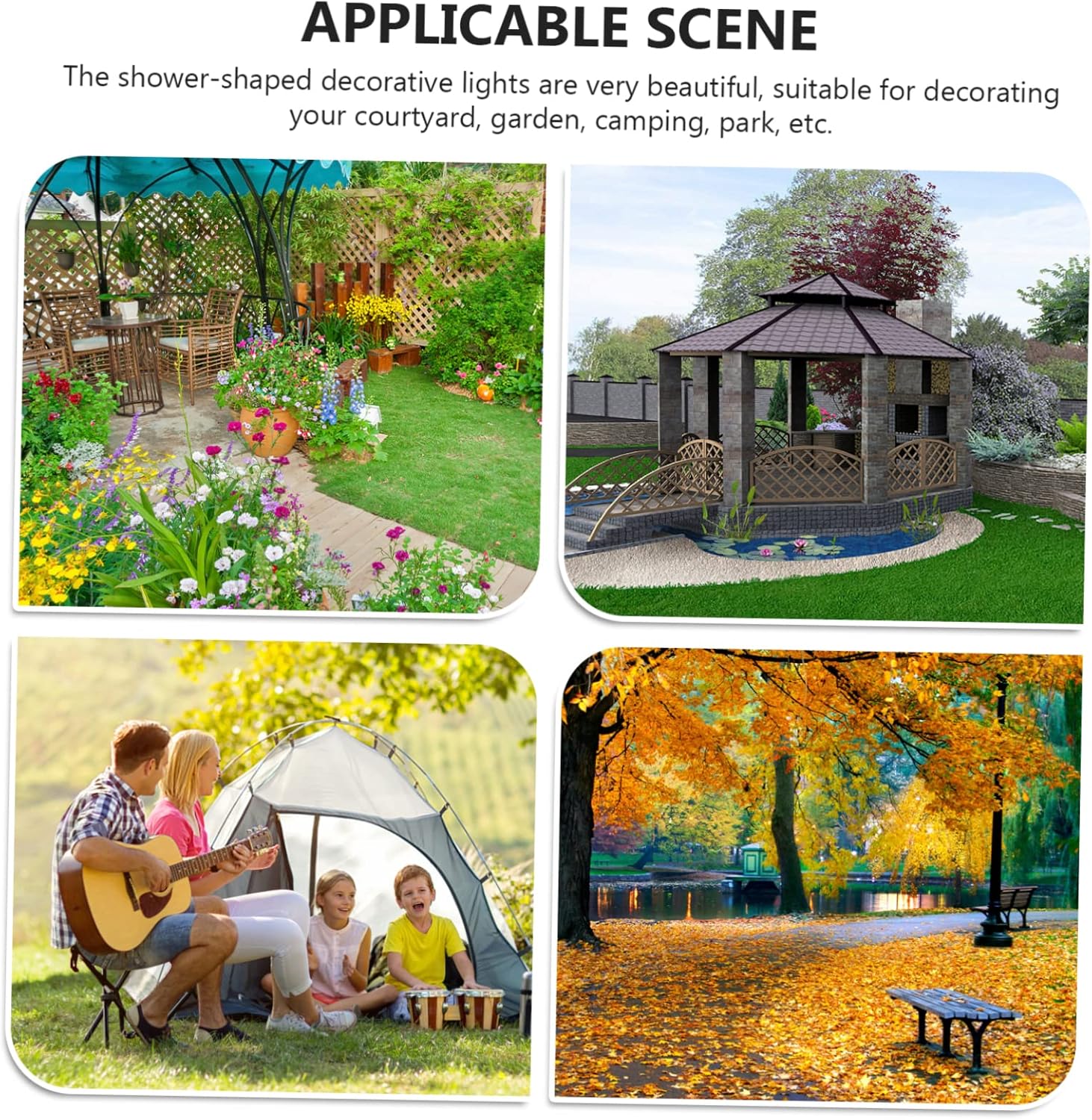 WOONEKY 1セット新製品トル ソーラーシャワー型ガーデンアートライト 星型