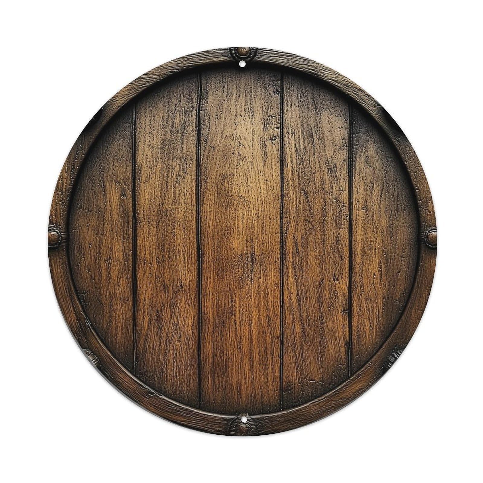 Barrel Planks Texture Pattern Metal Tin Sign Plaque