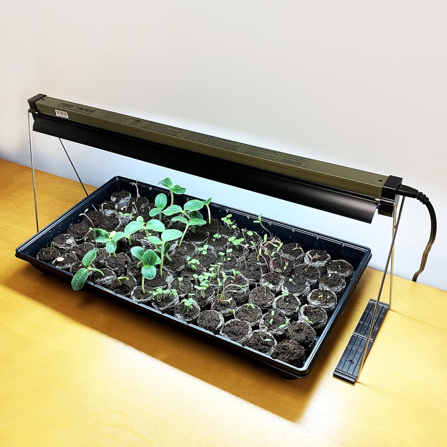 Ferry Morse Your Complete Indoor Seed Starting Kit Including Heat Mat, T5 Grow Light Fixture, and 72 Cell 36mm Pellet Seed Starter Greenhouse Kit