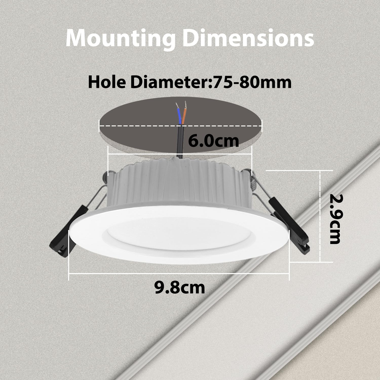 Faretti LED da Incasso 7W, Foro 60mm RGB Rotondi con Telecomando IR Faretto da Soffitto RGBW WW CW 230V Dimmerabile Cambia Colore Lampada da Incasso a LED in Alluminio piatto (Pacco da 6)